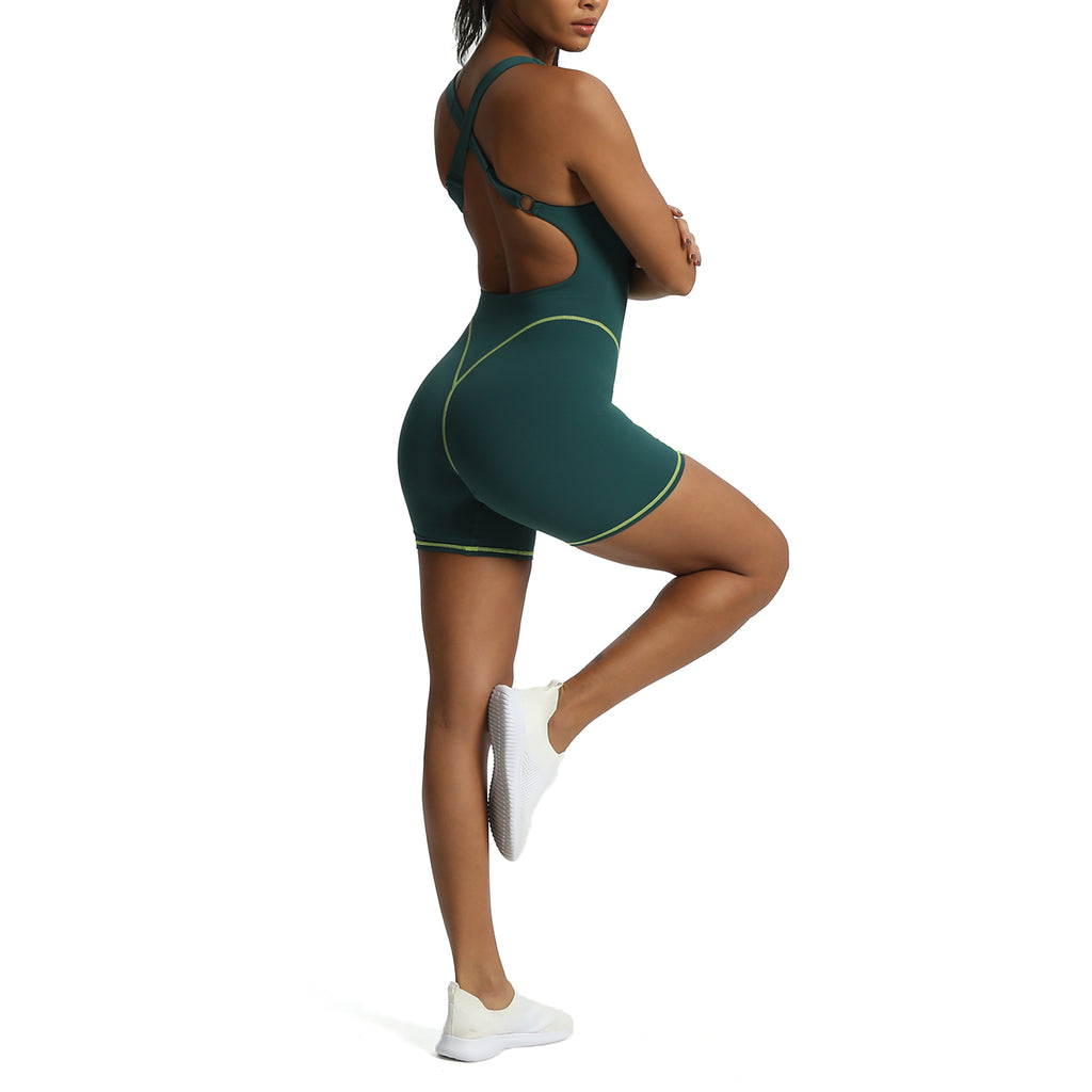 Aoxjox "Lexi Lined" Adjustable Shorts Bodysuit