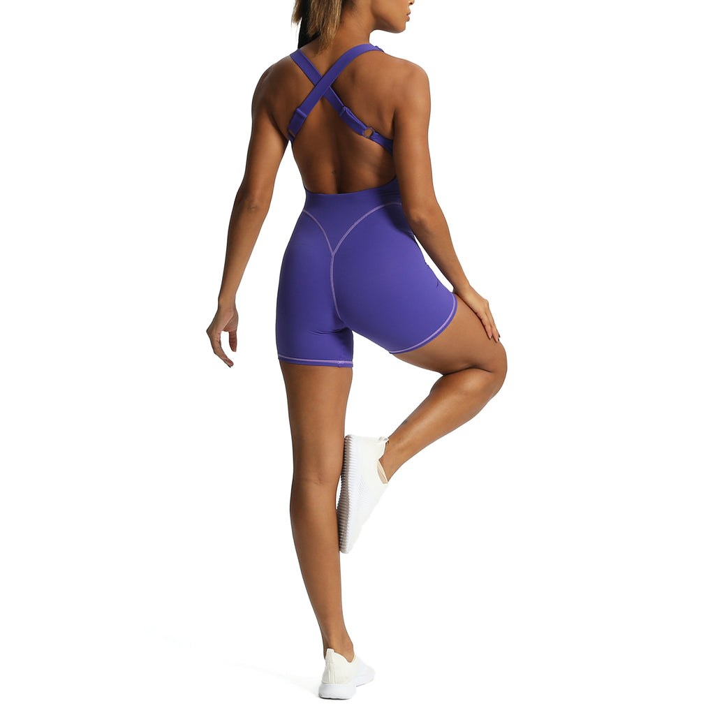 Aoxjox "Lexi Lined" Adjustable Shorts Bodysuit