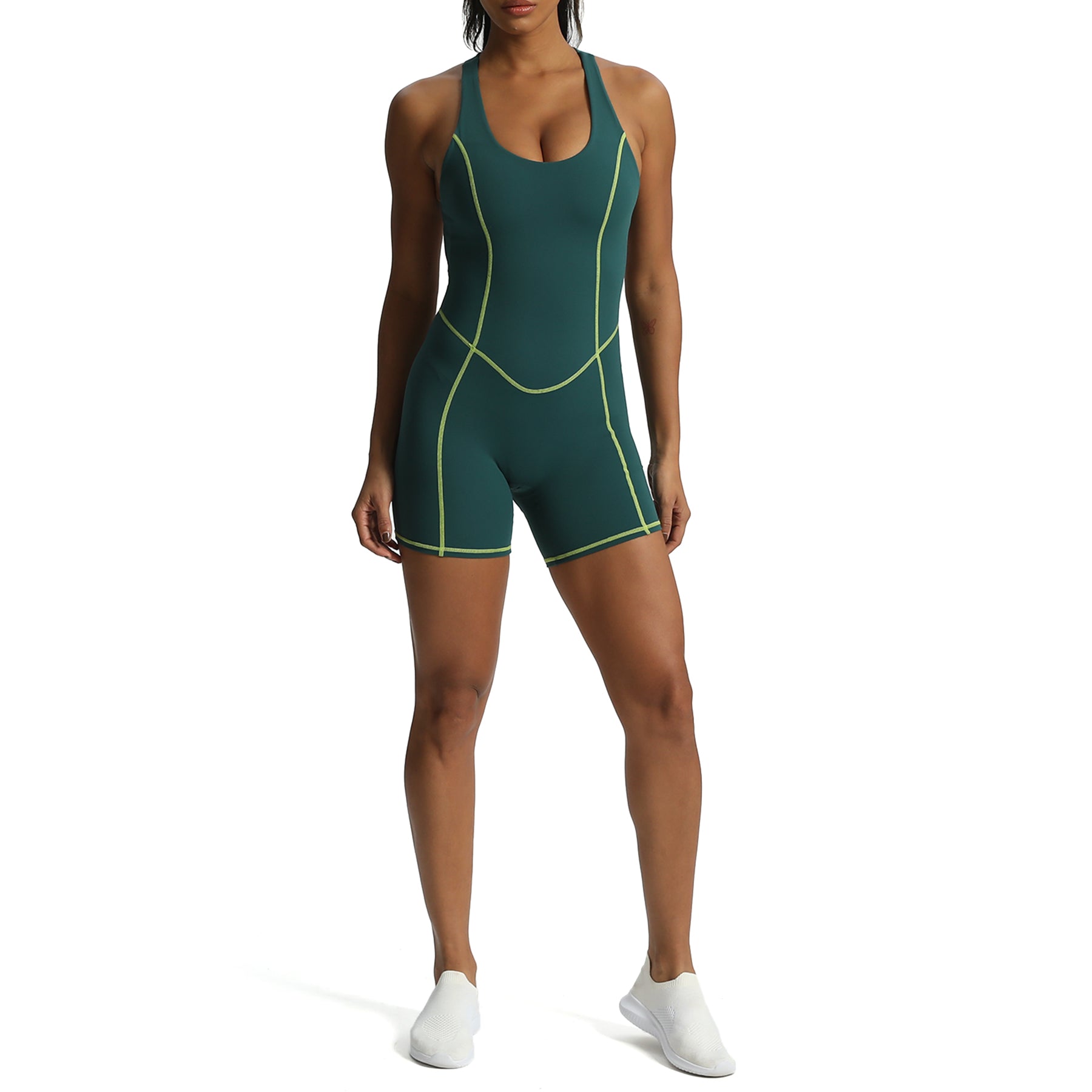 Aoxjox "Lexi Lined" Adjustable Shorts Bodysuit