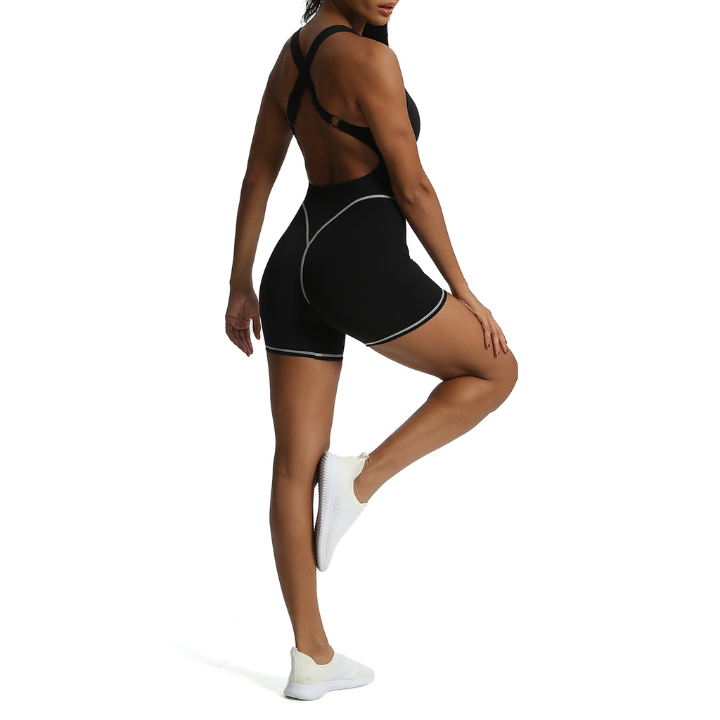 Aoxjox "Lexi Lined" Adjustable Shorts Bodysuit