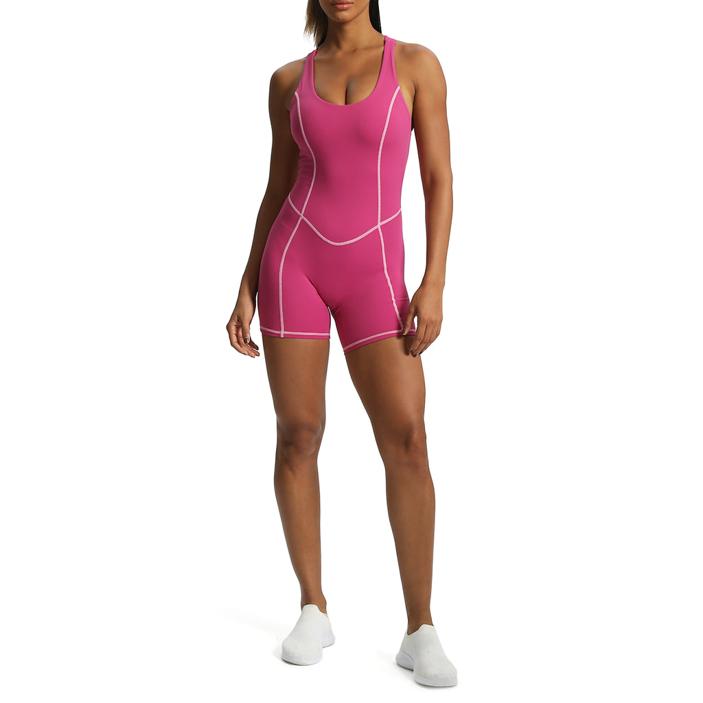 Aoxjox "Lexi Lined" Adjustable Shorts Bodysuit