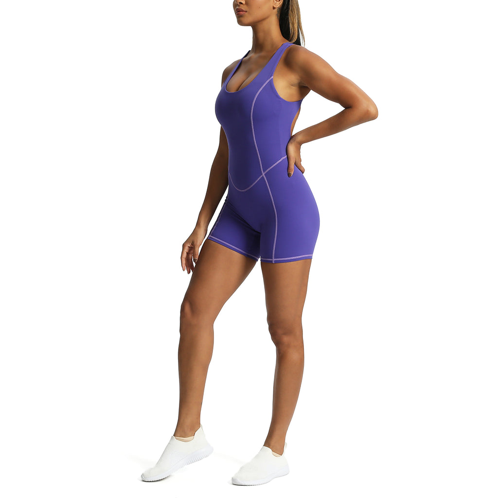 Aoxjox "Lexi Lined" Adjustable Shorts Bodysuit