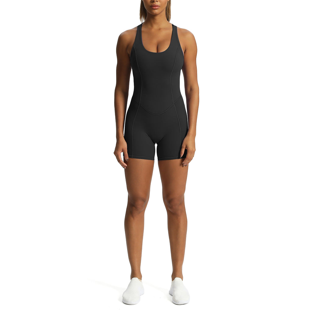 Aoxjox "Lexi Lined" Adjustable Shorts Bodysuit