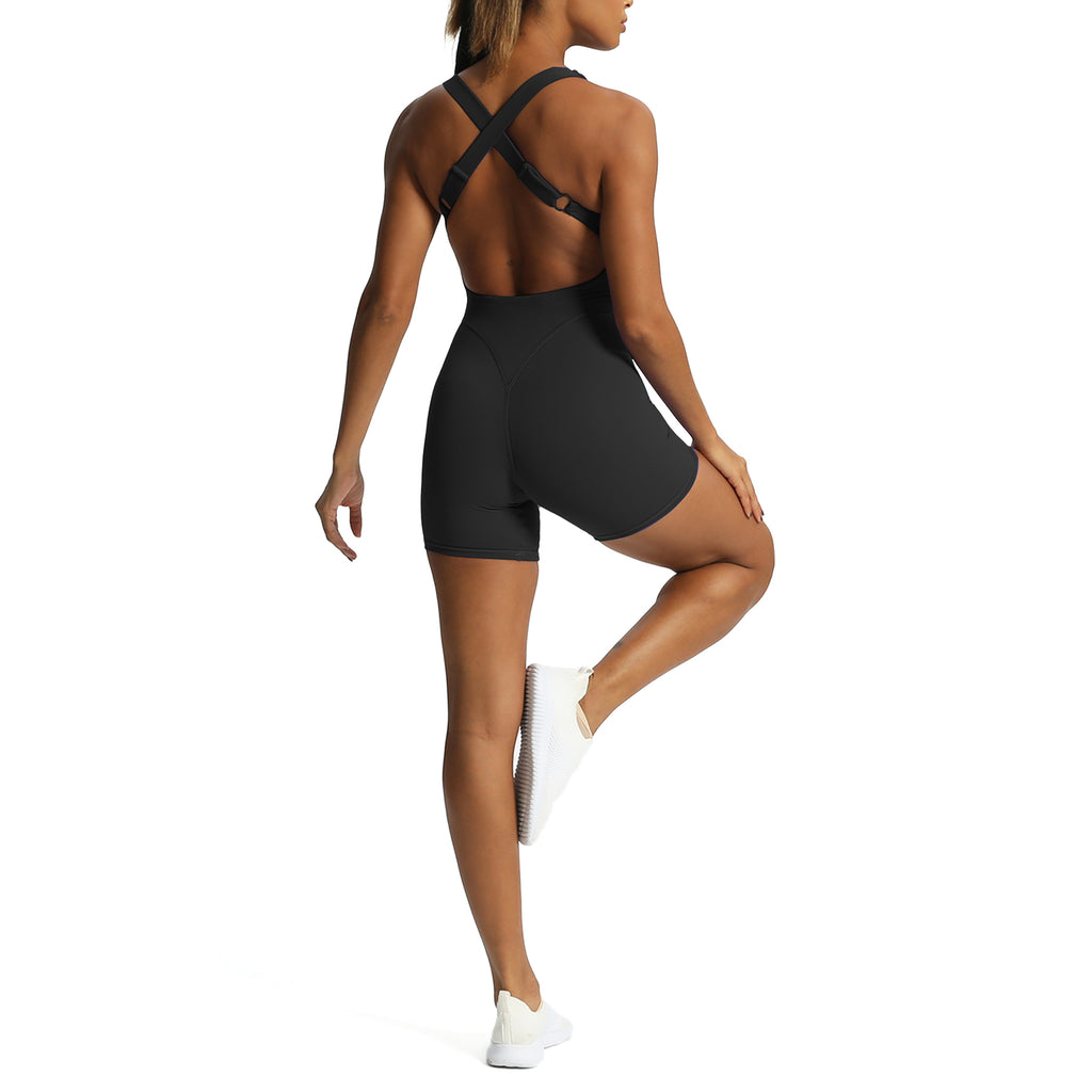 Aoxjox "Lexi Lined" Adjustable Shorts Bodysuit
