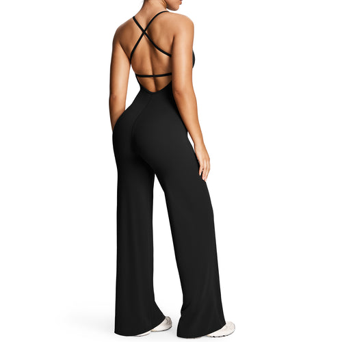 Aoxjox "Athlenza" Straight Leg Jumpsuit