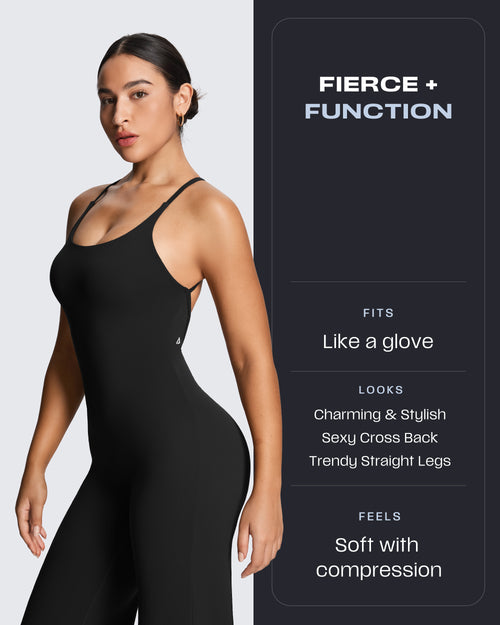 Aoxjox "Athlenza" Straight Leg Jumpsuit