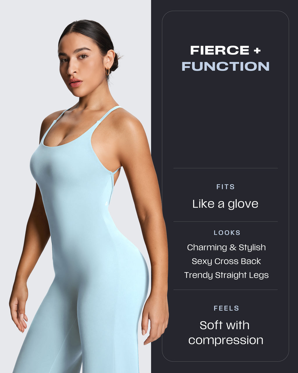 Aoxjox “Athlenza” Straight Leg Jumpsuit