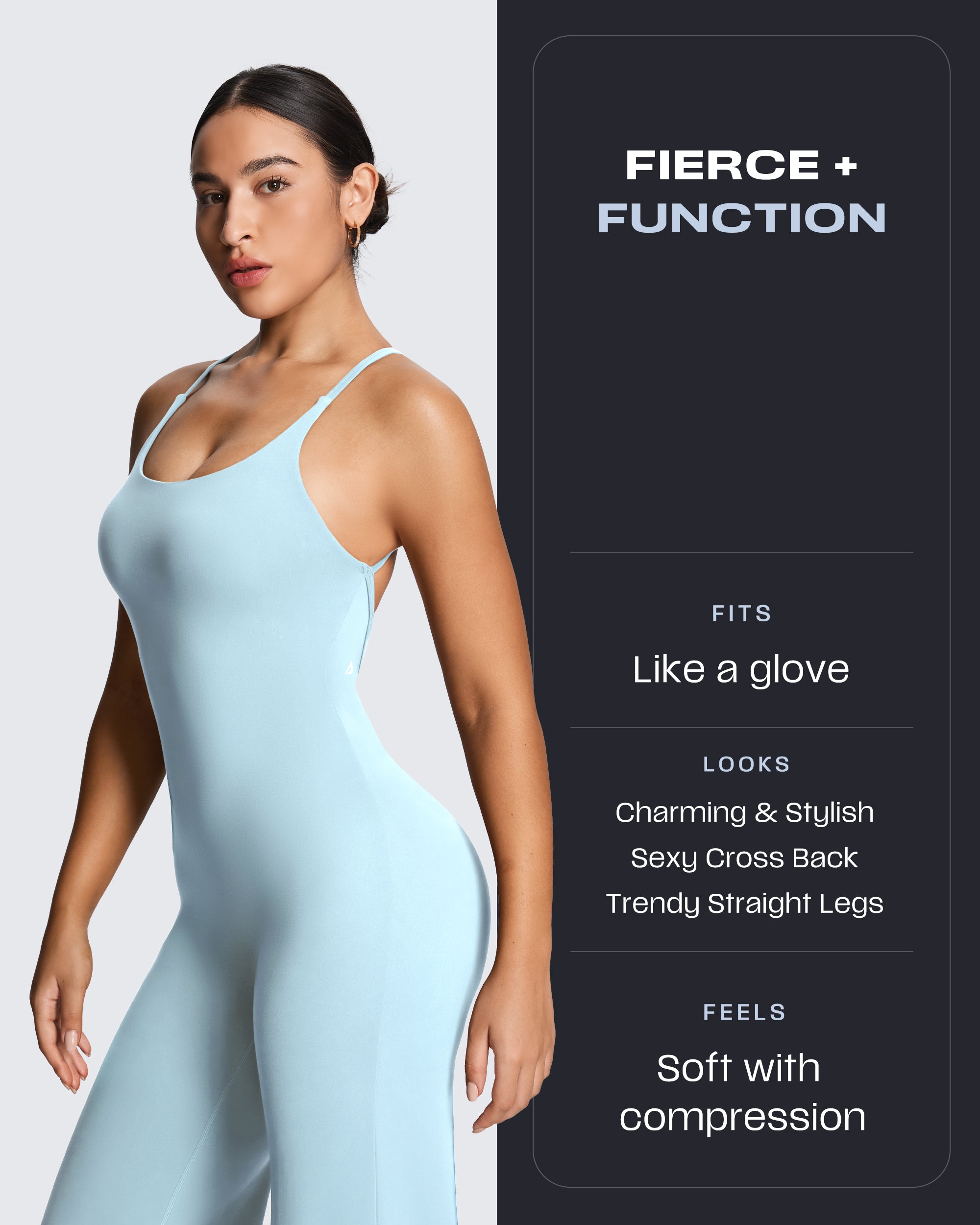 Aoxjox “Athlenza” Straight Leg Jumpsuit