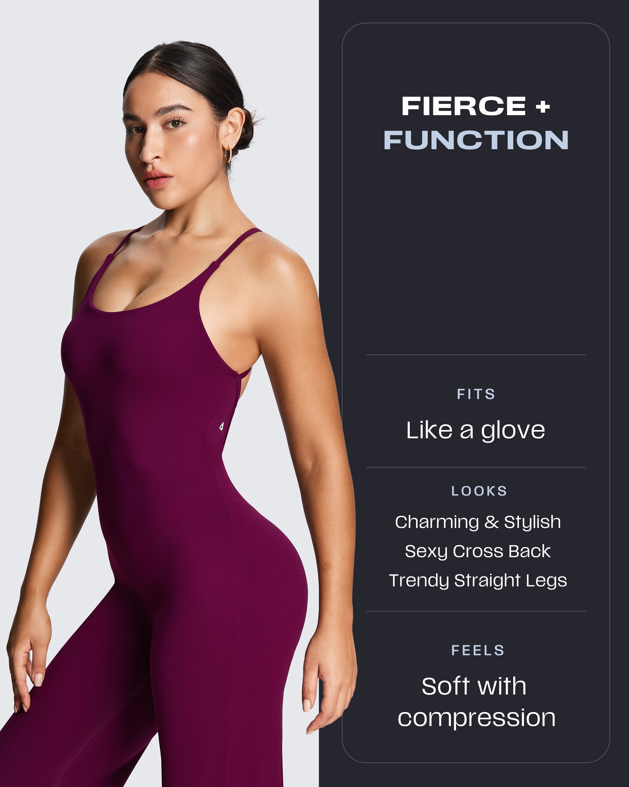 Aoxjox “Athlenza” Straight Leg Jumpsuit