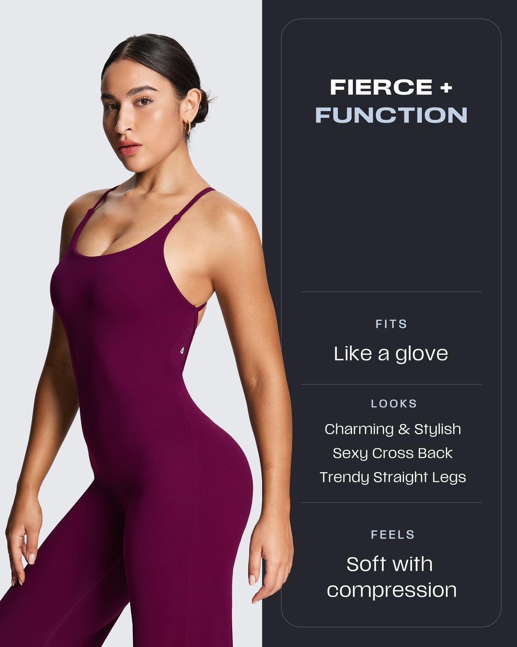 Aoxjox “Athlenza” Straight Leg Jumpsuit