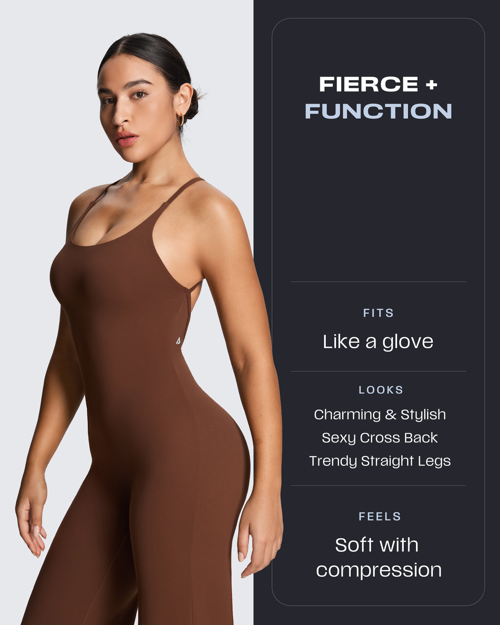 Aoxjox “Athlenza” Straight Leg Jumpsuit