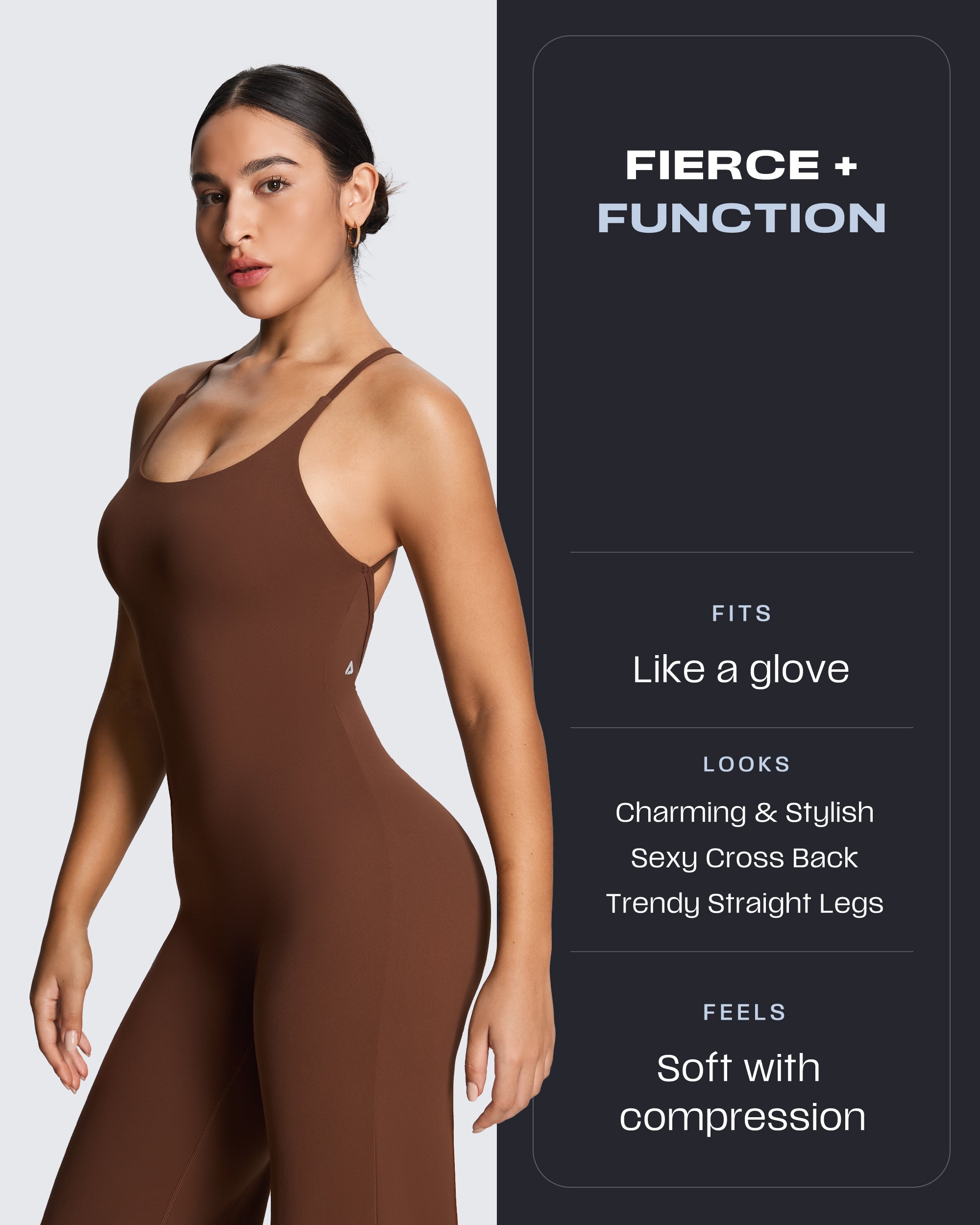 Aoxjox “Athlenza” Straight Leg Jumpsuit