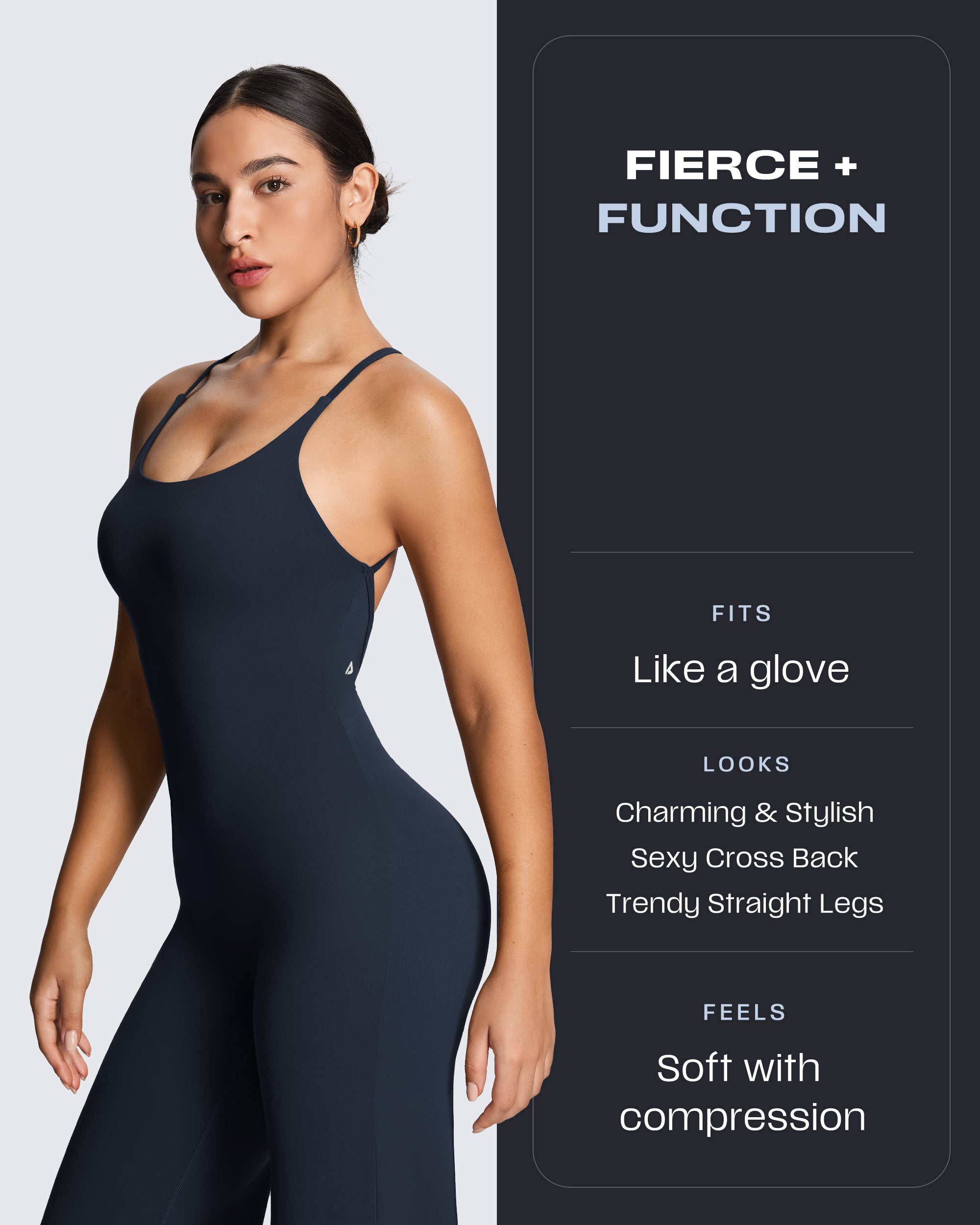Aoxjox “Athlenza” Straight Leg Jumpsuit