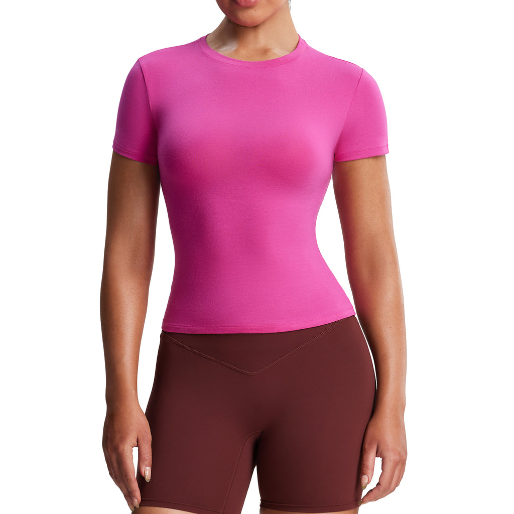 Aoxjox "High-Elastic" Cotton Short Sleeve T-Shirt