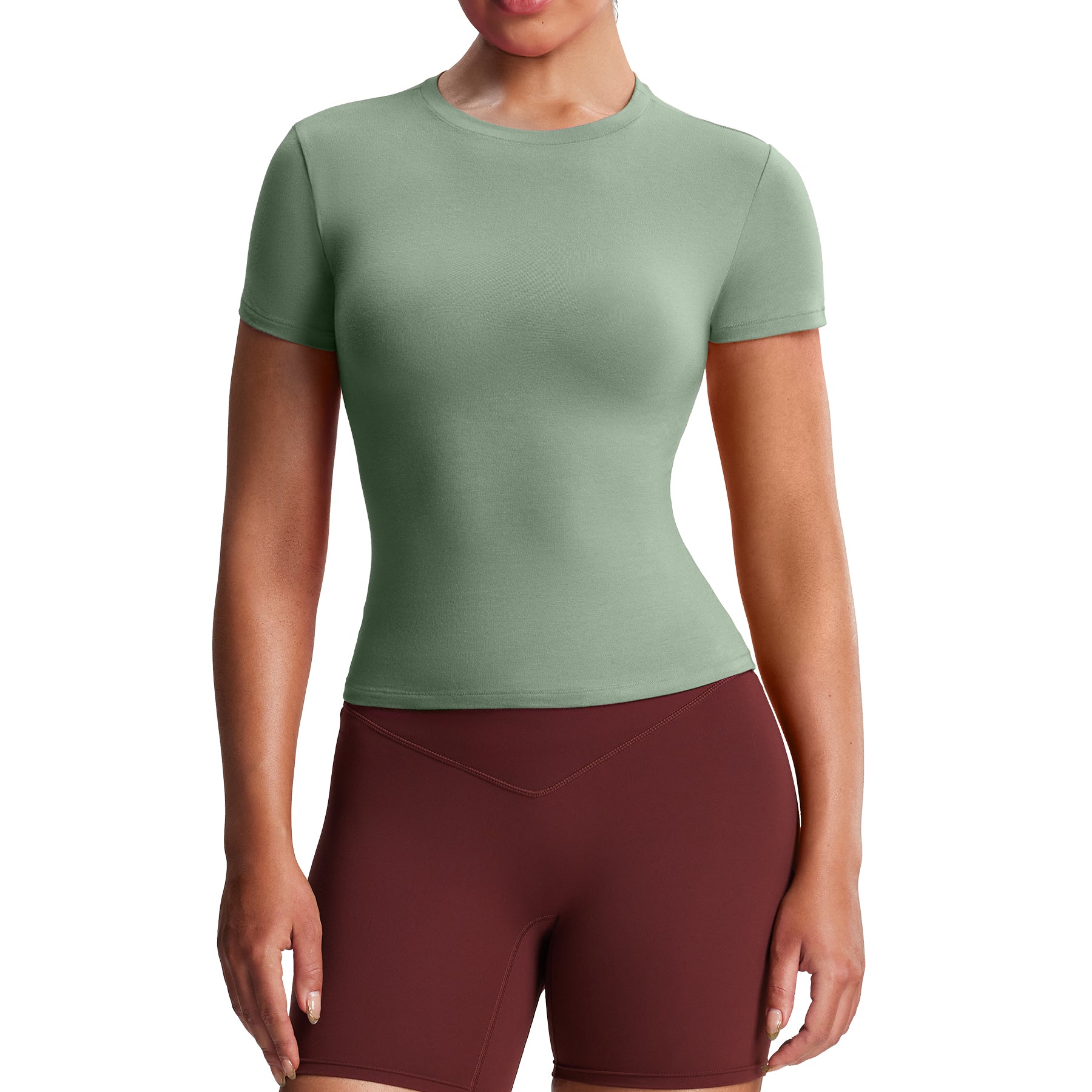 Aoxjox "High-Elastic" Cotton Short Sleeve T-Shirt