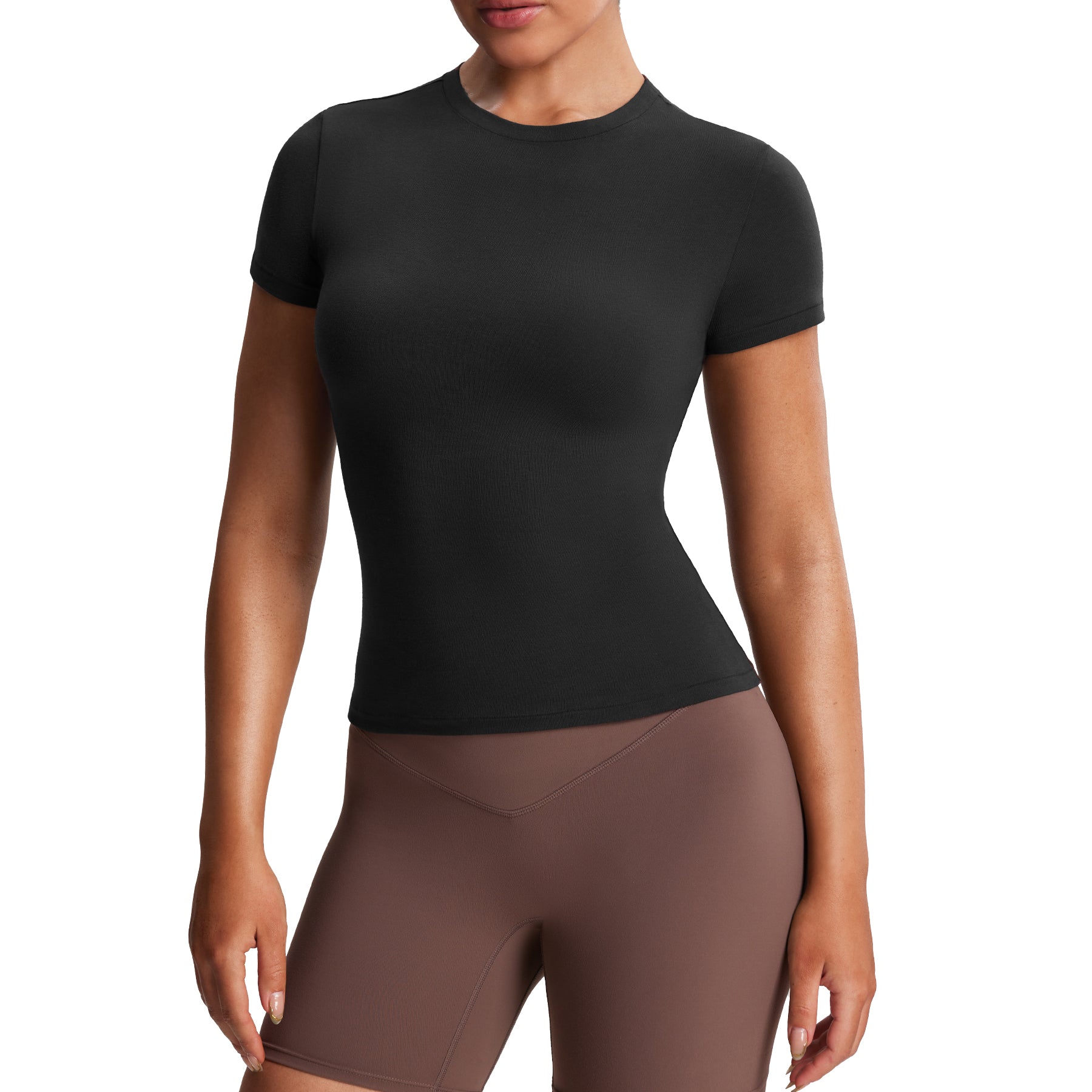 Aoxjox "High-Elastic" Cotton Short Sleeve T-Shirt