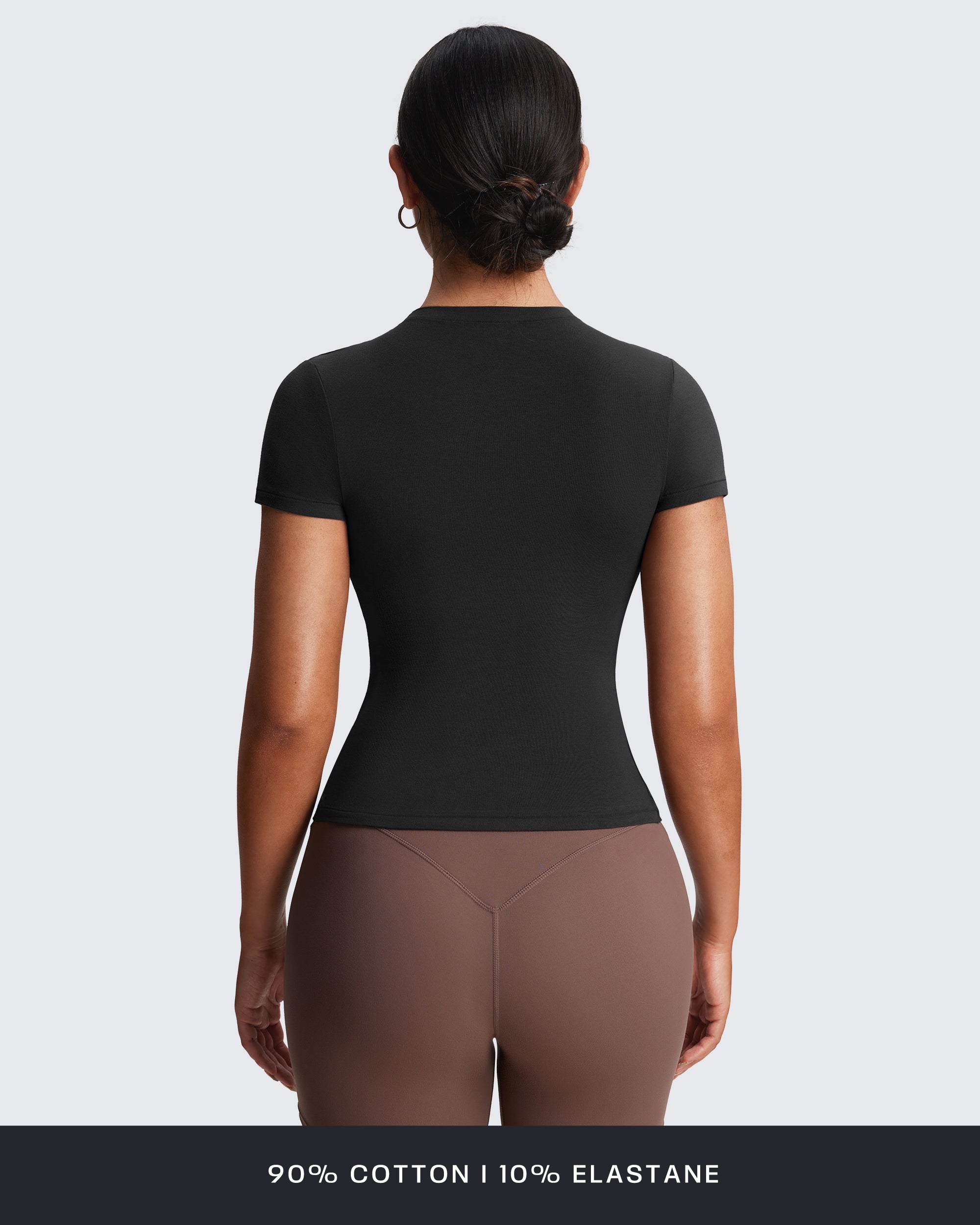 Aoxjox "High-Elastic" Cotton Short Sleeve T-Shirt