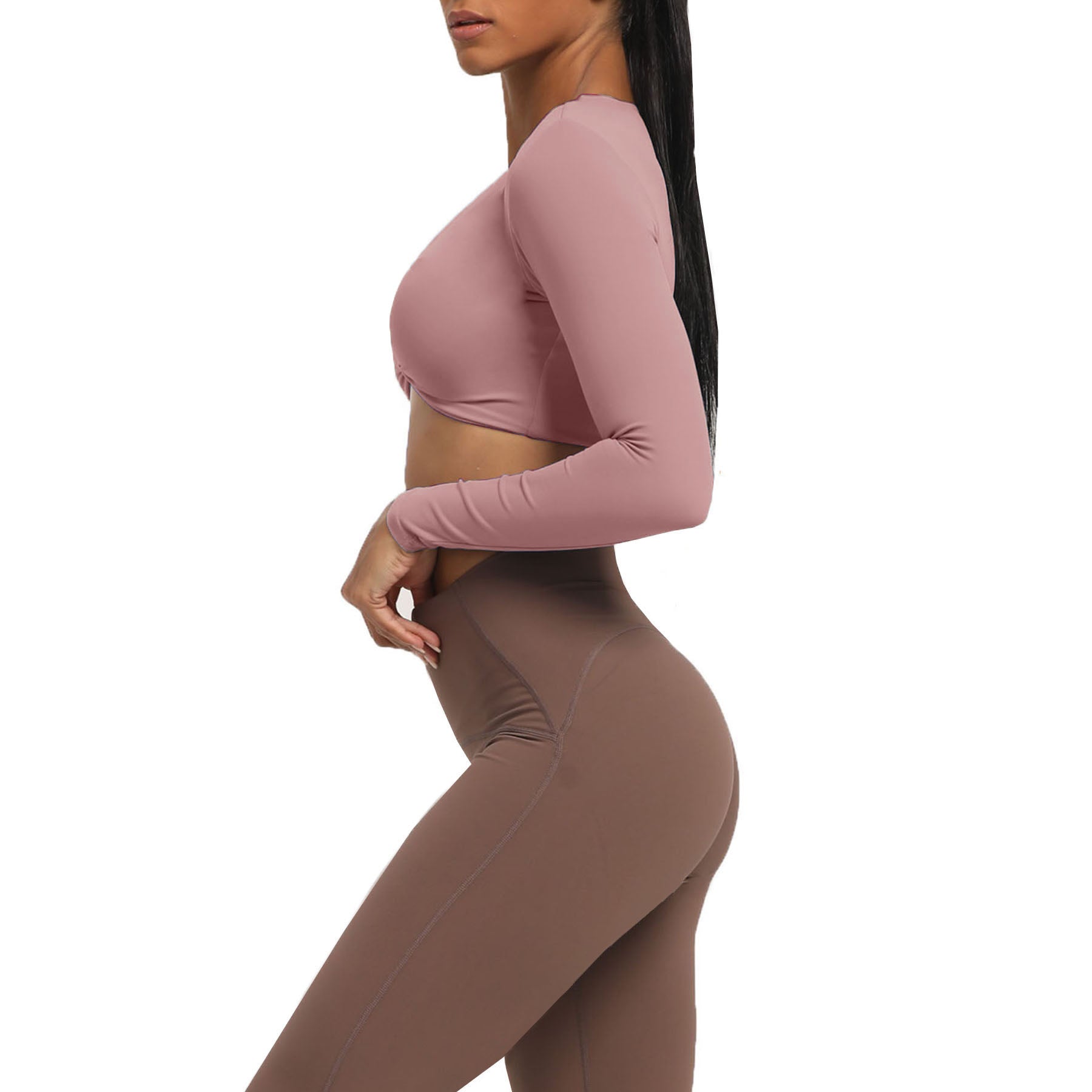 Aoxjox Deep V long-sleeved top (CONT'D)