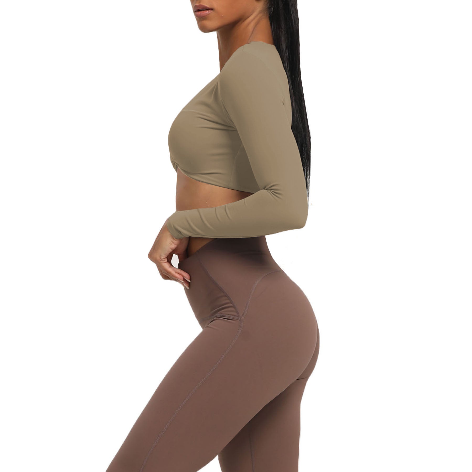 Aoxjox Deep V long-sleeved top (CONT'D)