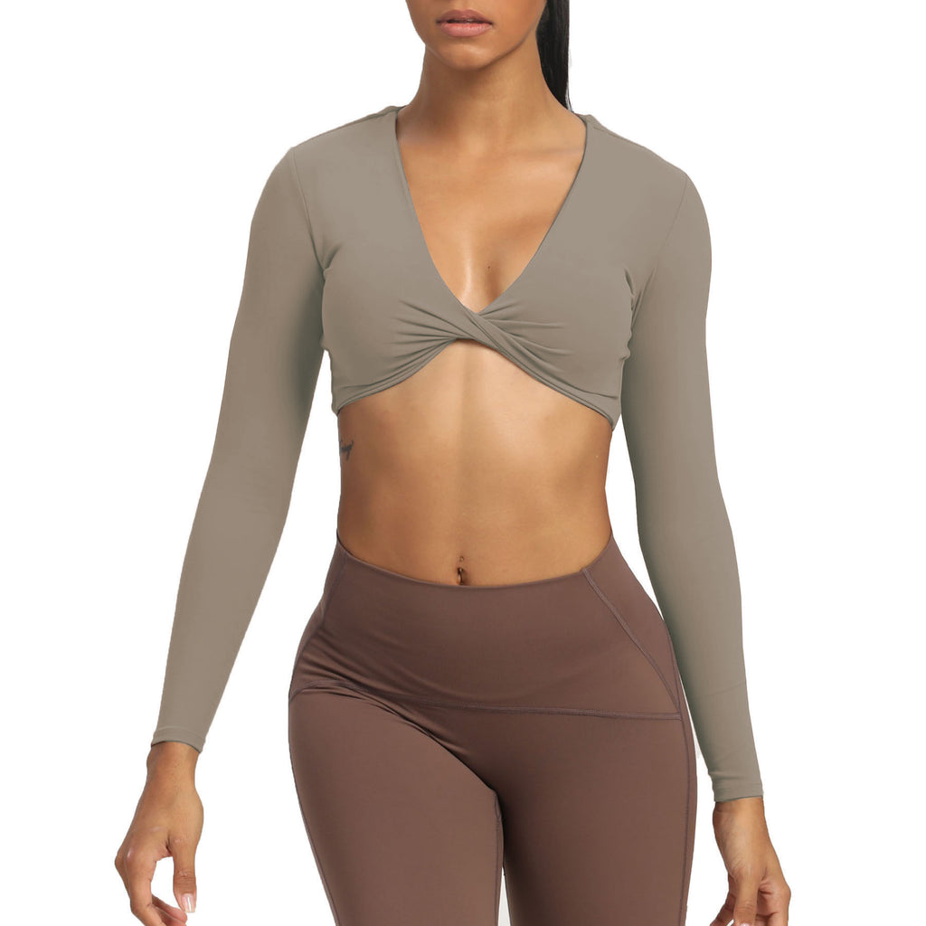 Aoxjox Deep V long-sleeved top (CONT'D)