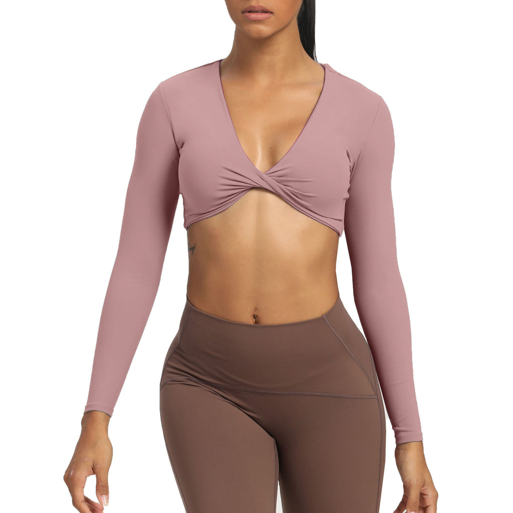 Aoxjox Deep V long-sleeved top (CONT'D)