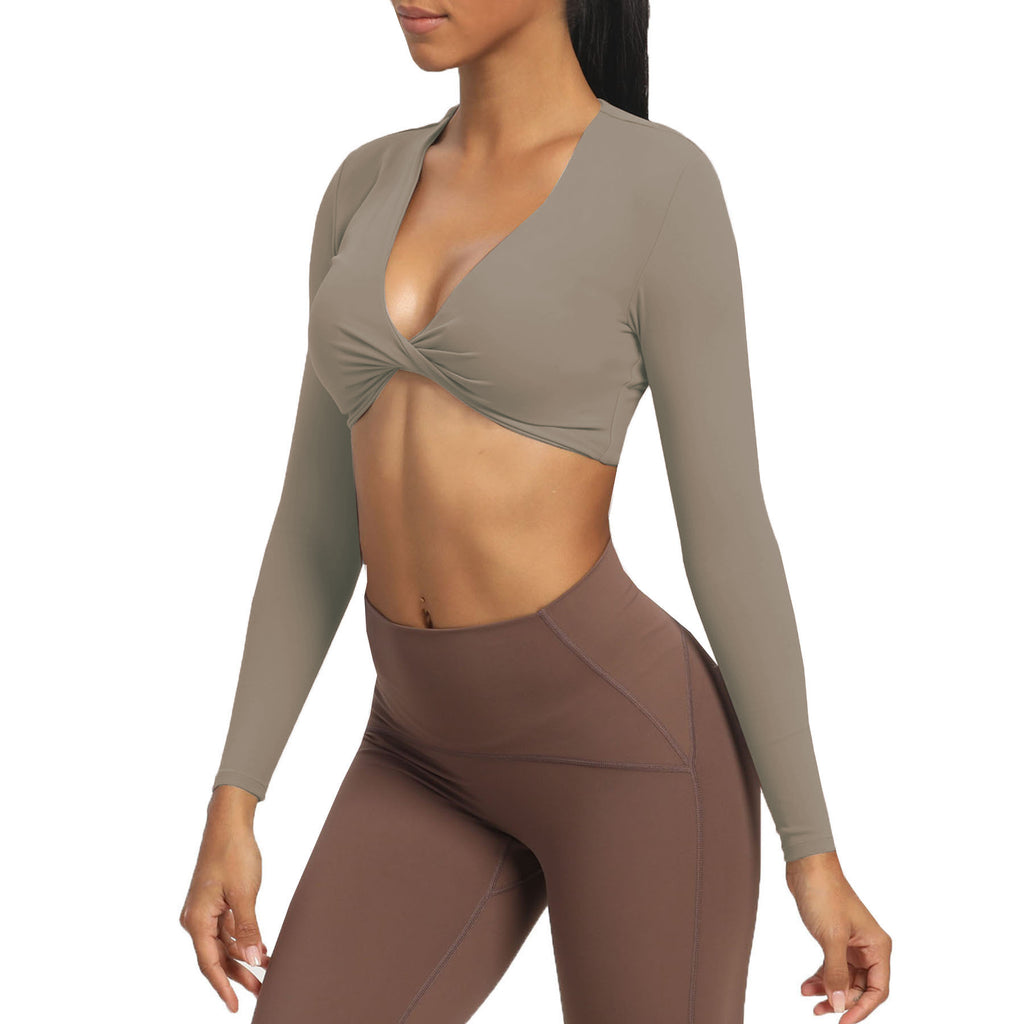 Aoxjox Deep V long-sleeved top (CONT'D)