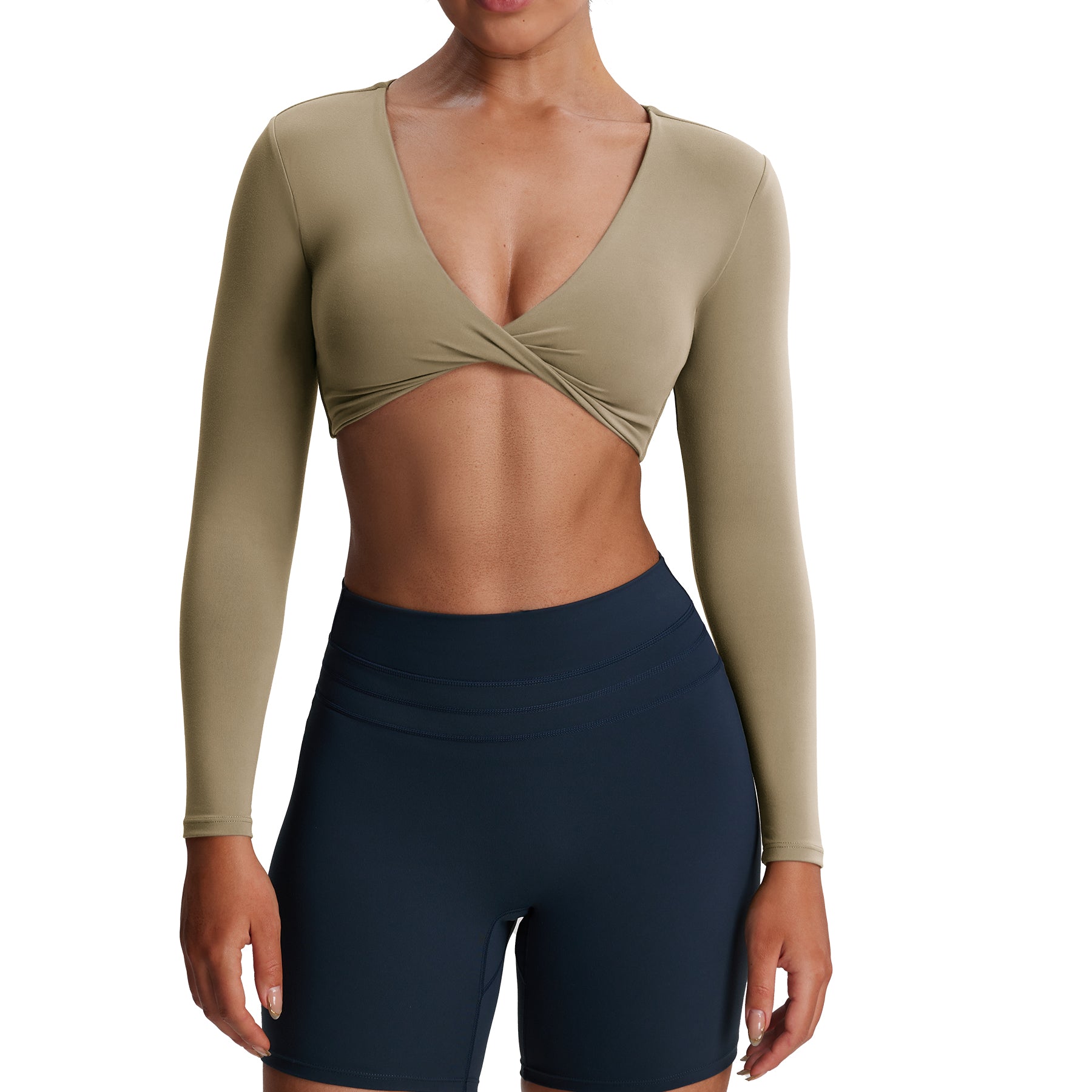 Aoxjox Deep V long-sleeved top (CONT'D)