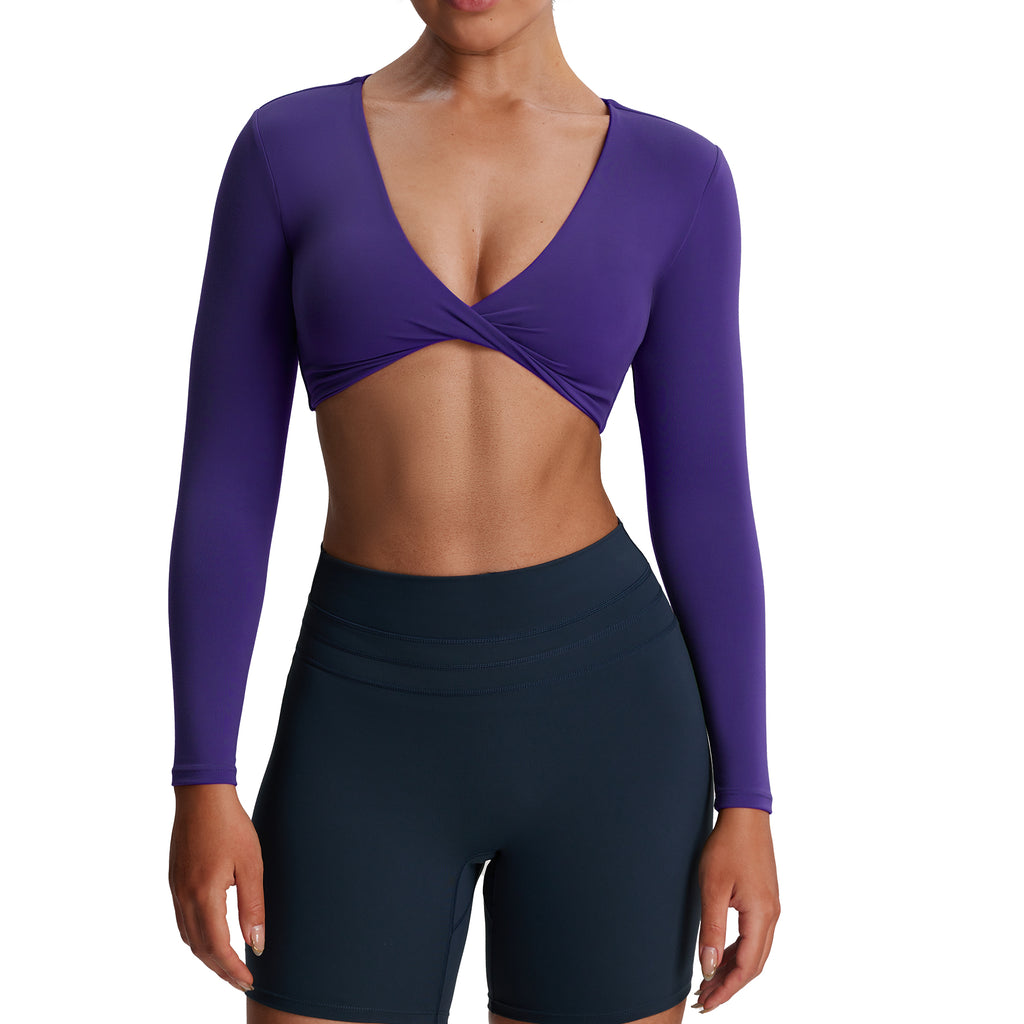 Aoxjox Deep V long-sleeved top (CONT'D)