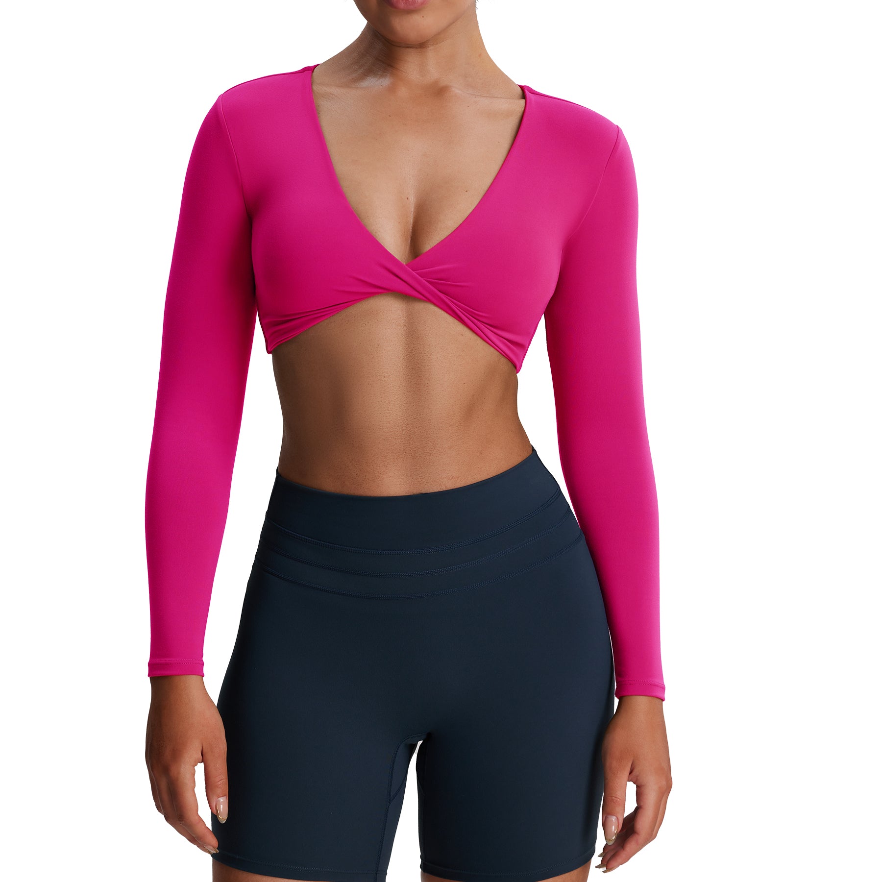 Aoxjox Deep V long-sleeved top