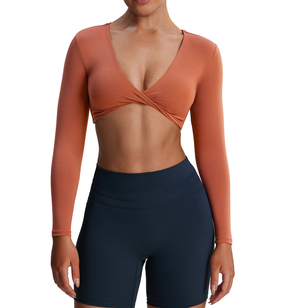 Aoxjox Deep V long-sleeved top (CONT'D)