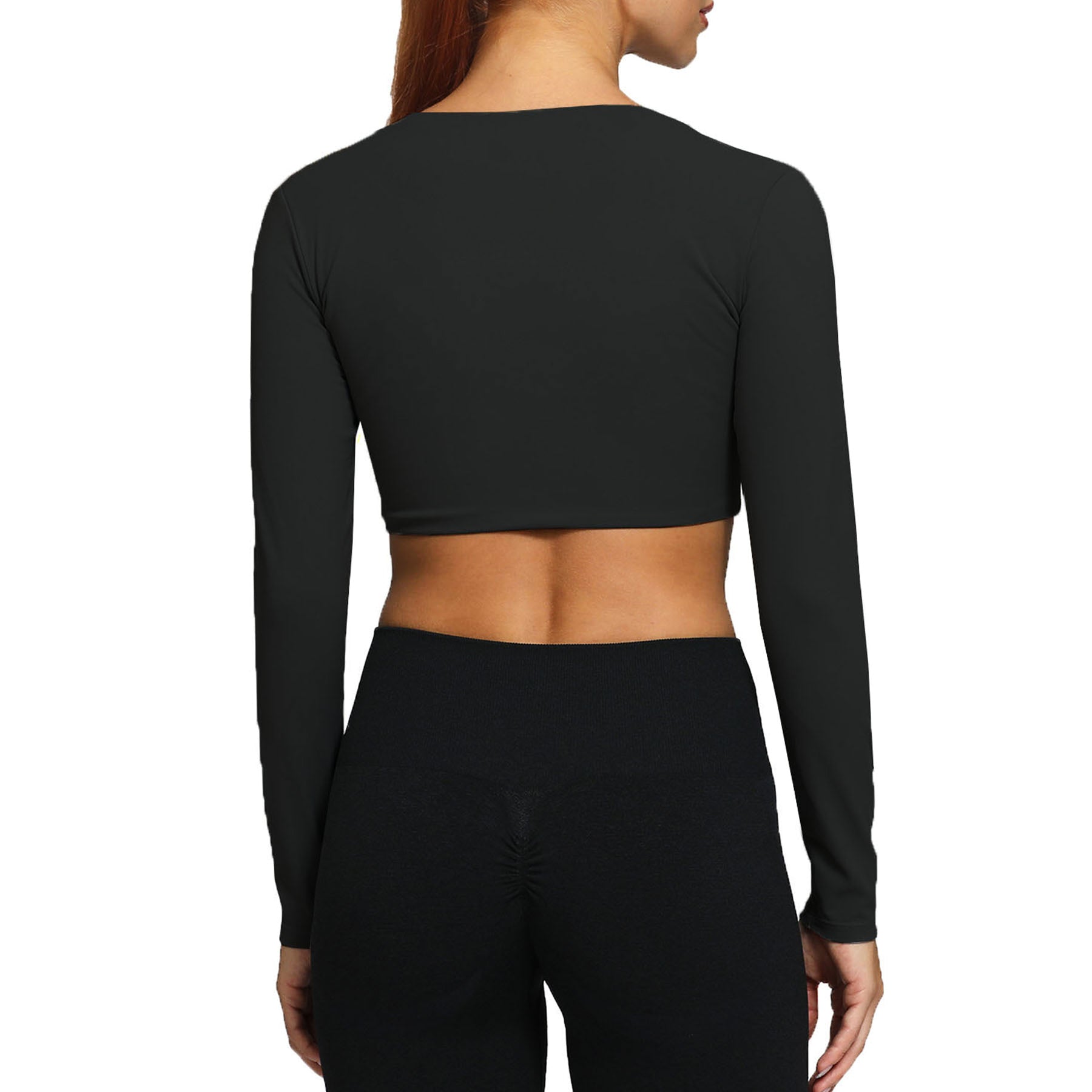 Aoxjox Deep V long-sleeved top
