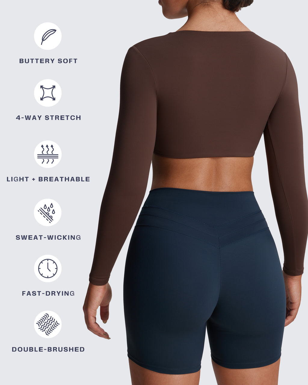 Aoxjox Deep V long-sleeved top (CONT'D)
