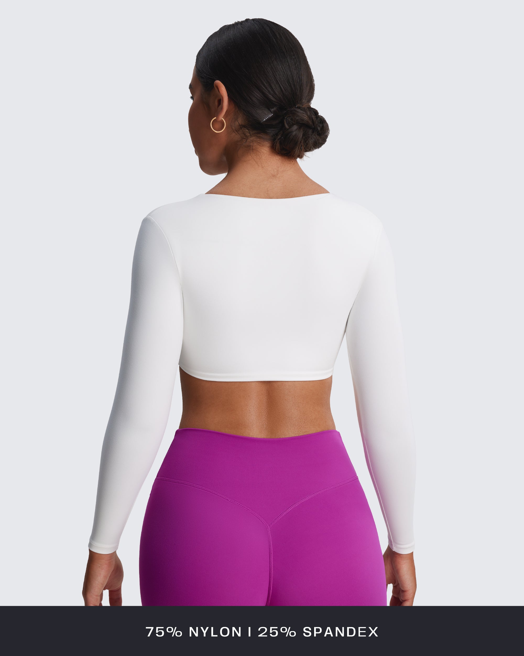 Aoxjox Deep V long-sleeved top