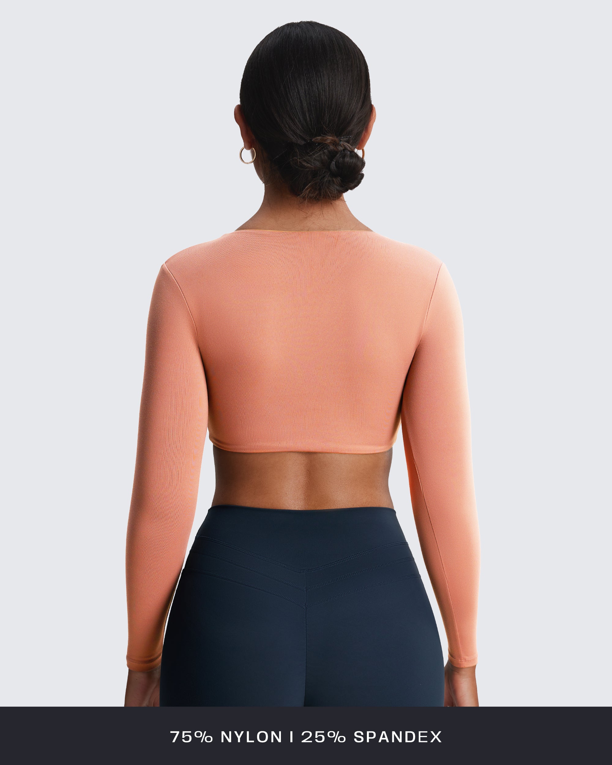 Aoxjox Deep V long-sleeved top
