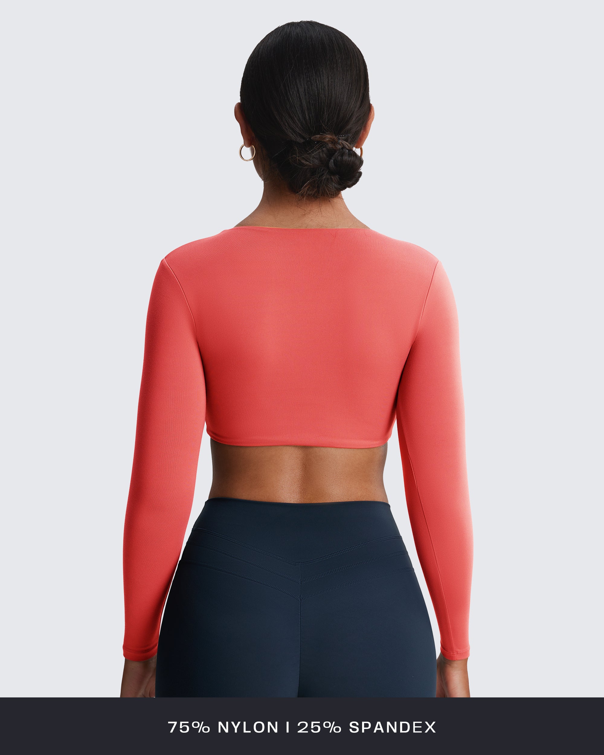Aoxjox Deep V long-sleeved top