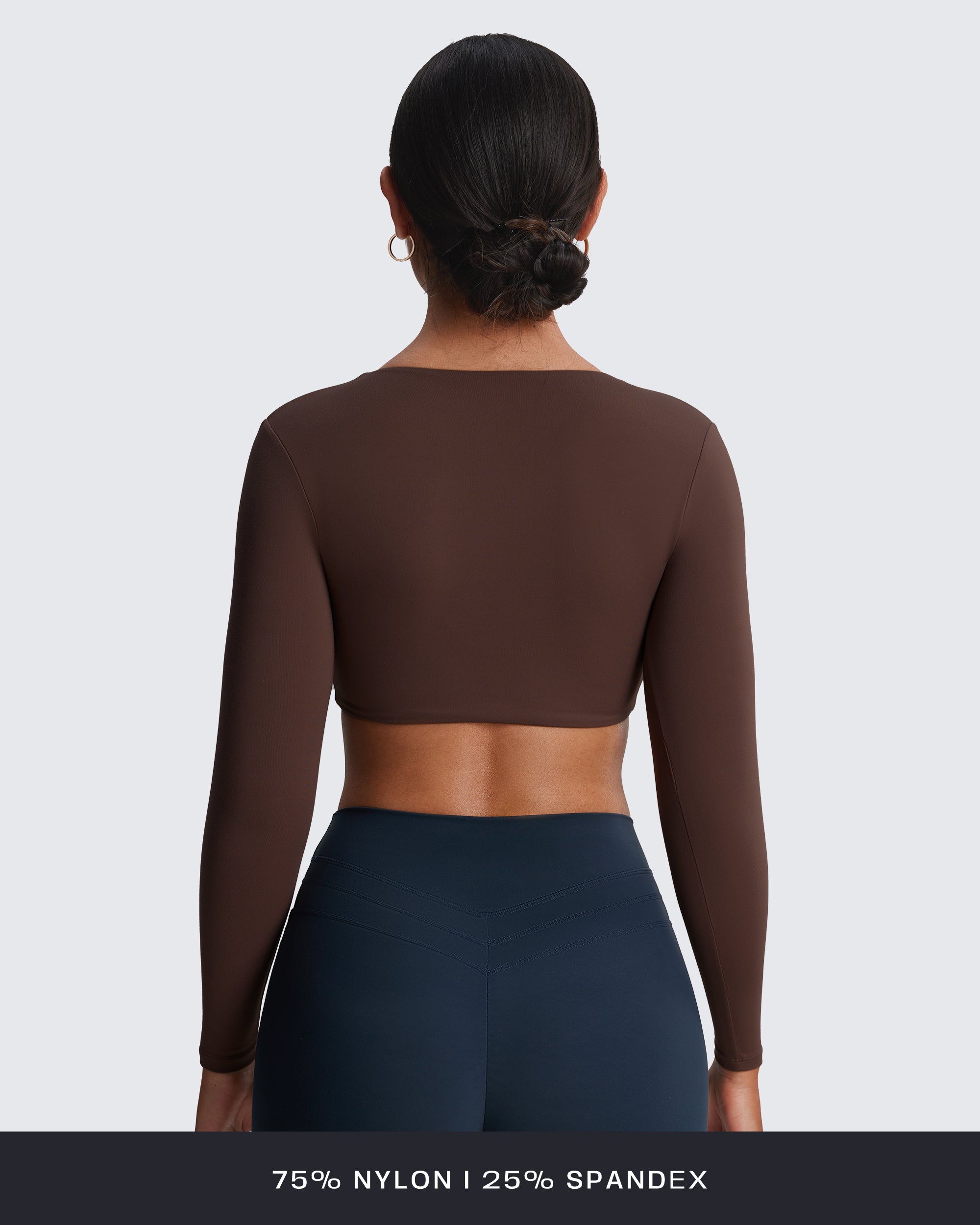 Aoxjox Deep V long-sleeved top (CONT'D)