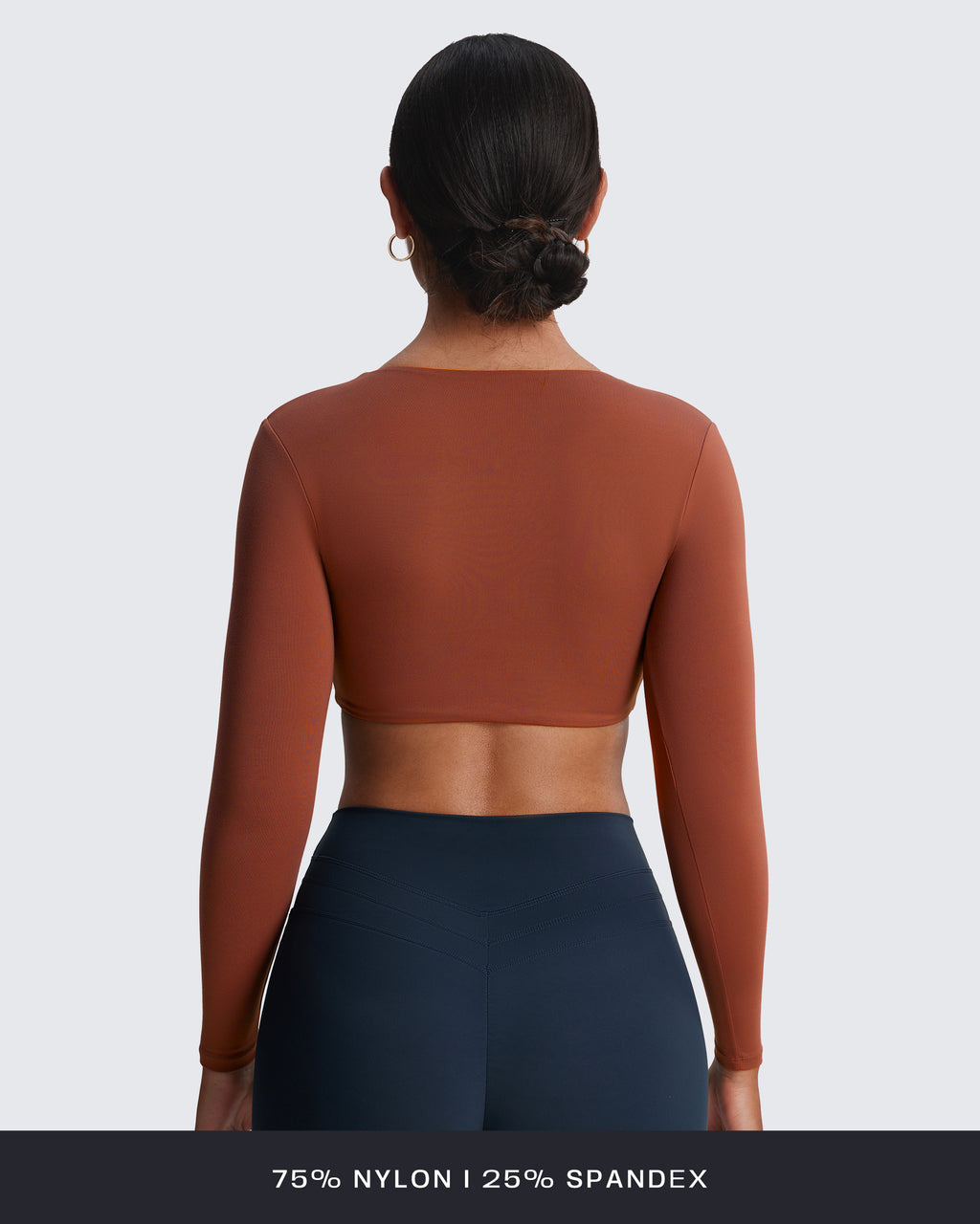 Aoxjox Deep V long-sleeved top