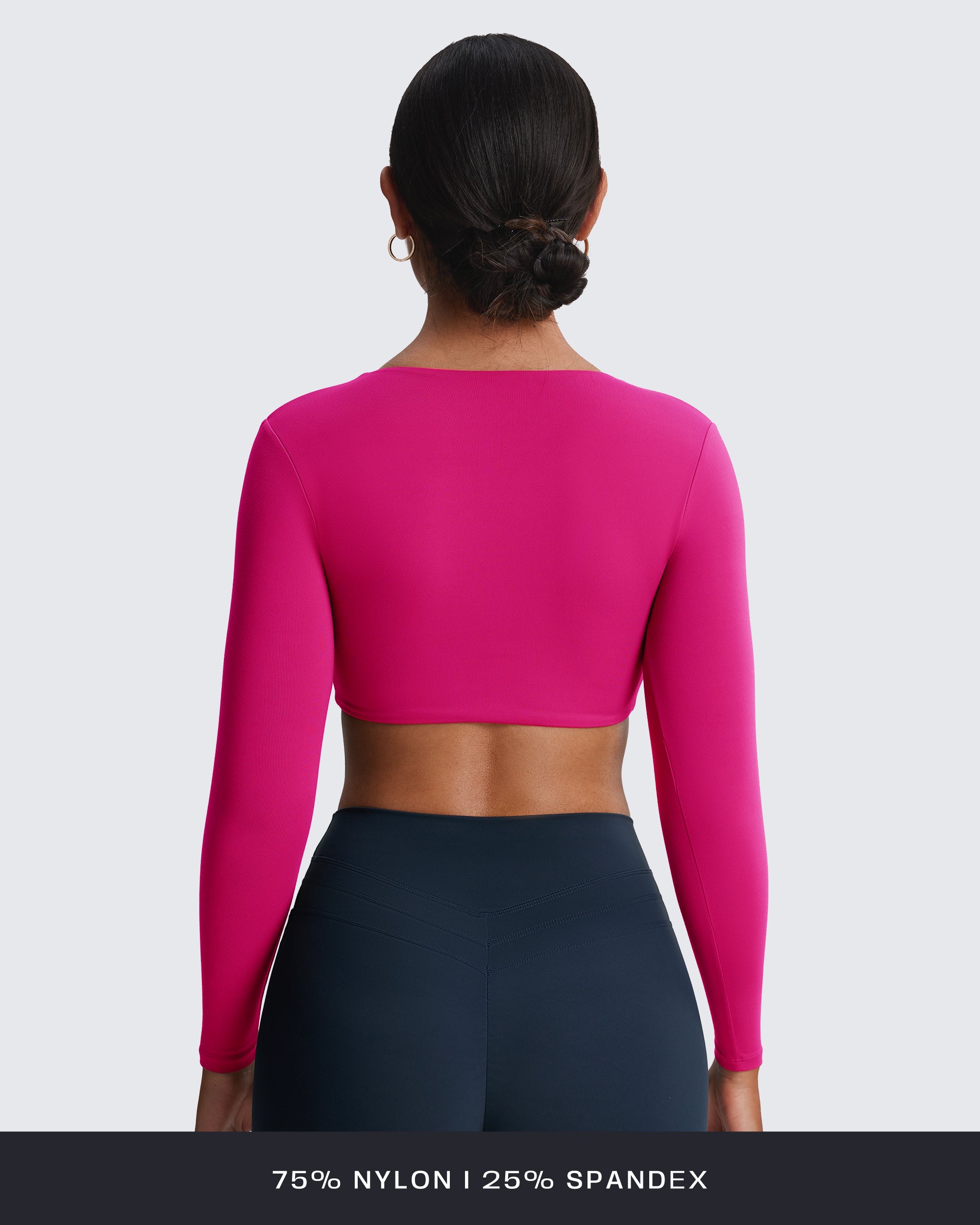 Aoxjox Deep V long-sleeved top