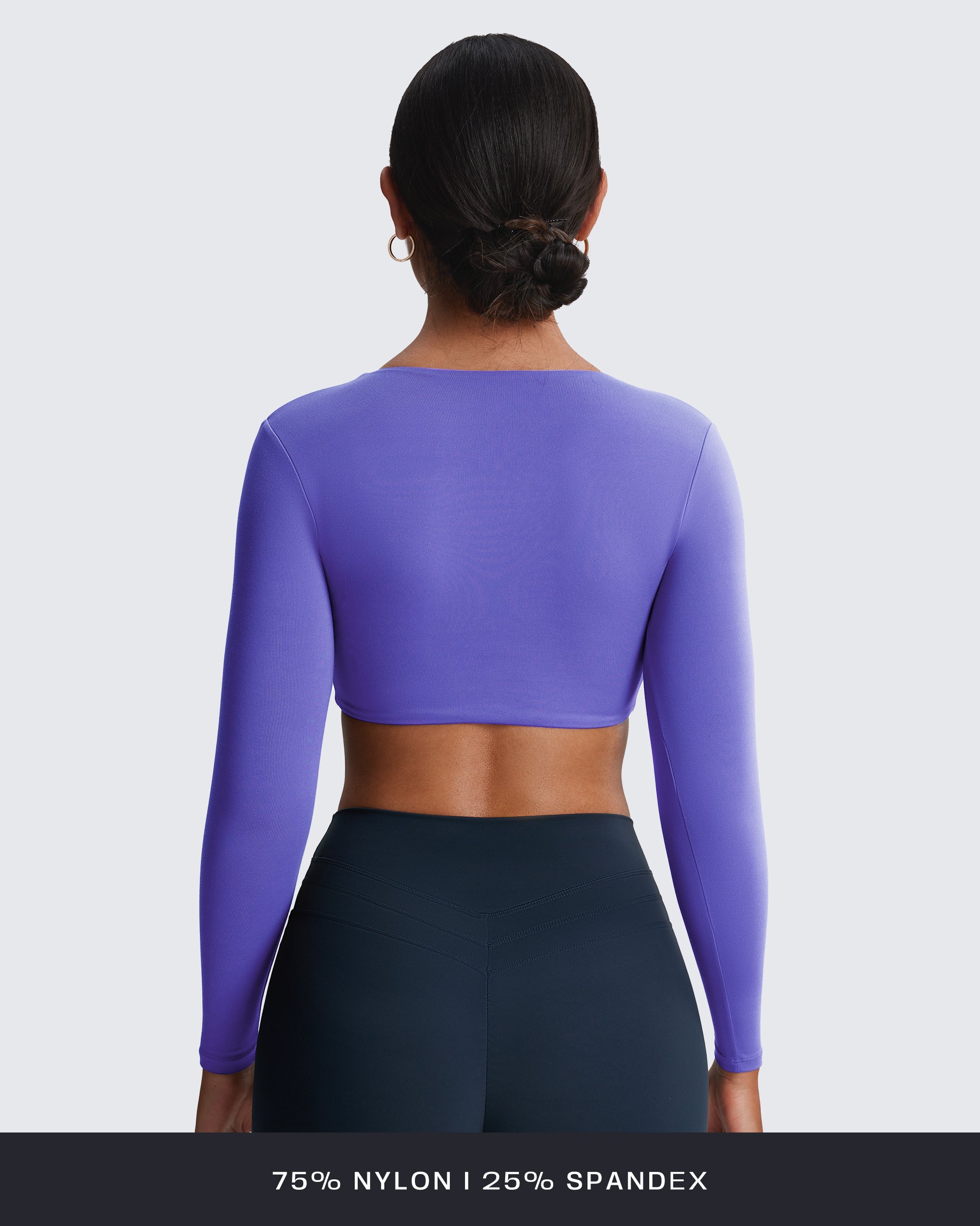 Aoxjox Deep V long-sleeved top