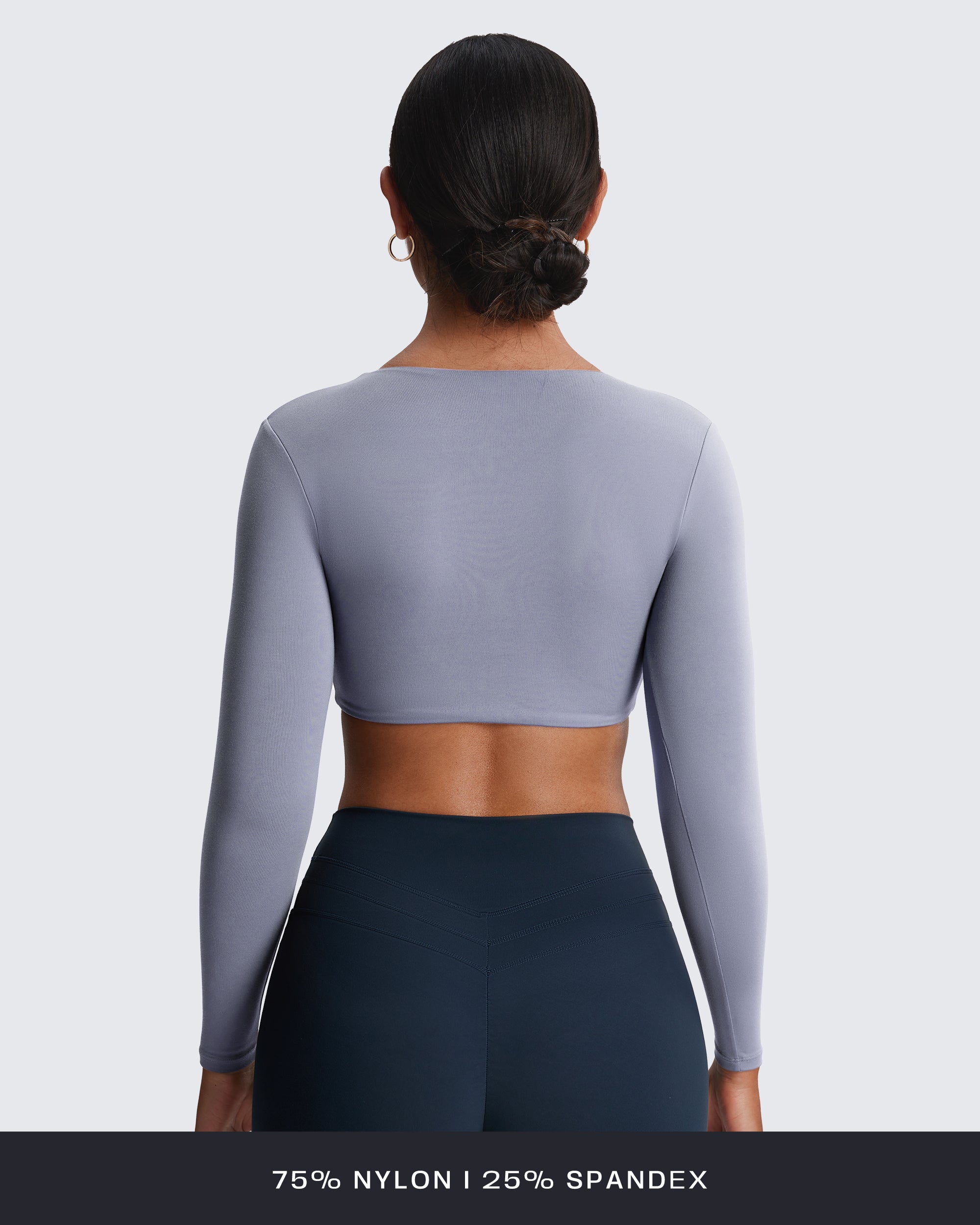Aoxjox Deep V long-sleeved top