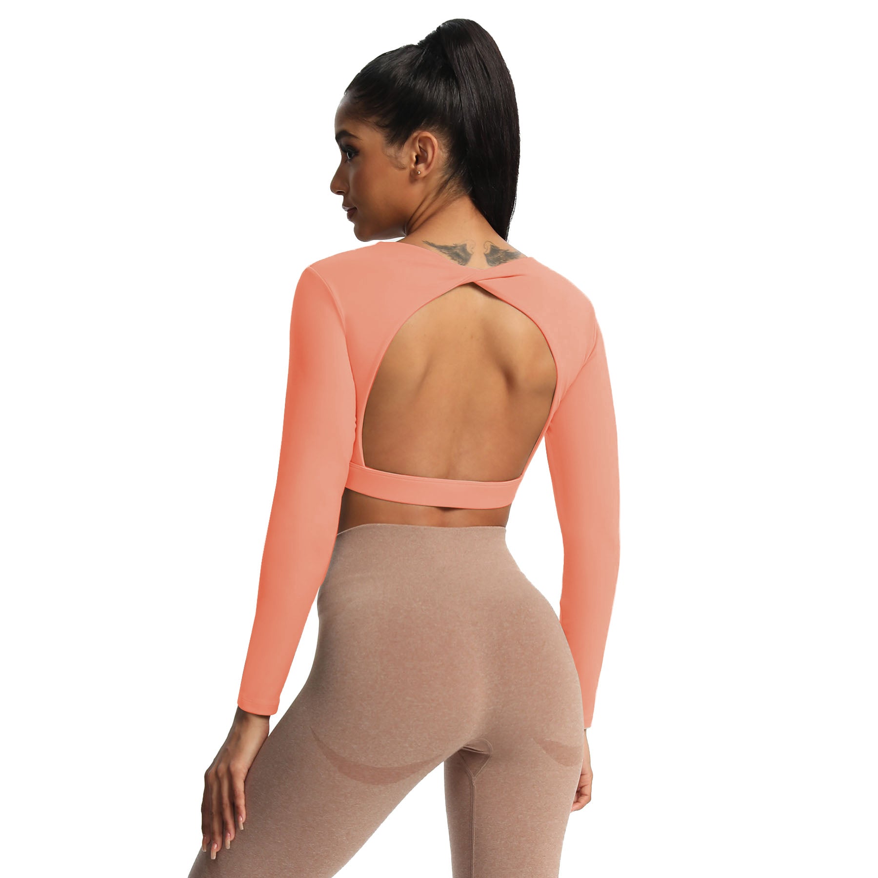 Aoxjox "Define Sculpt" Long Sleeve Crop
