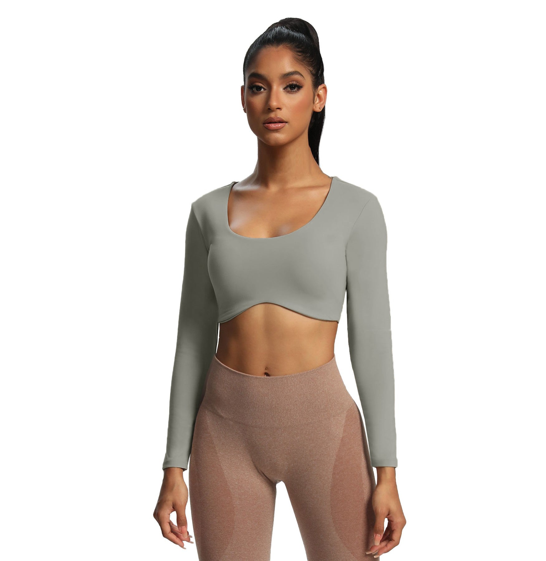 Aoxjox "Define Sculpt" Long Sleeve Crop