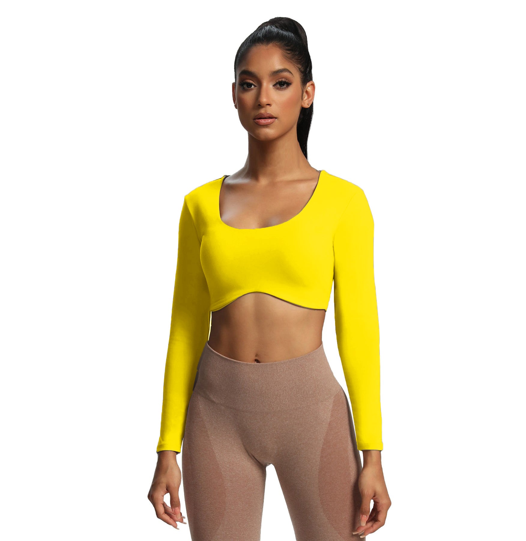 Aoxjox "Define Sculpt" Long Sleeve Crop