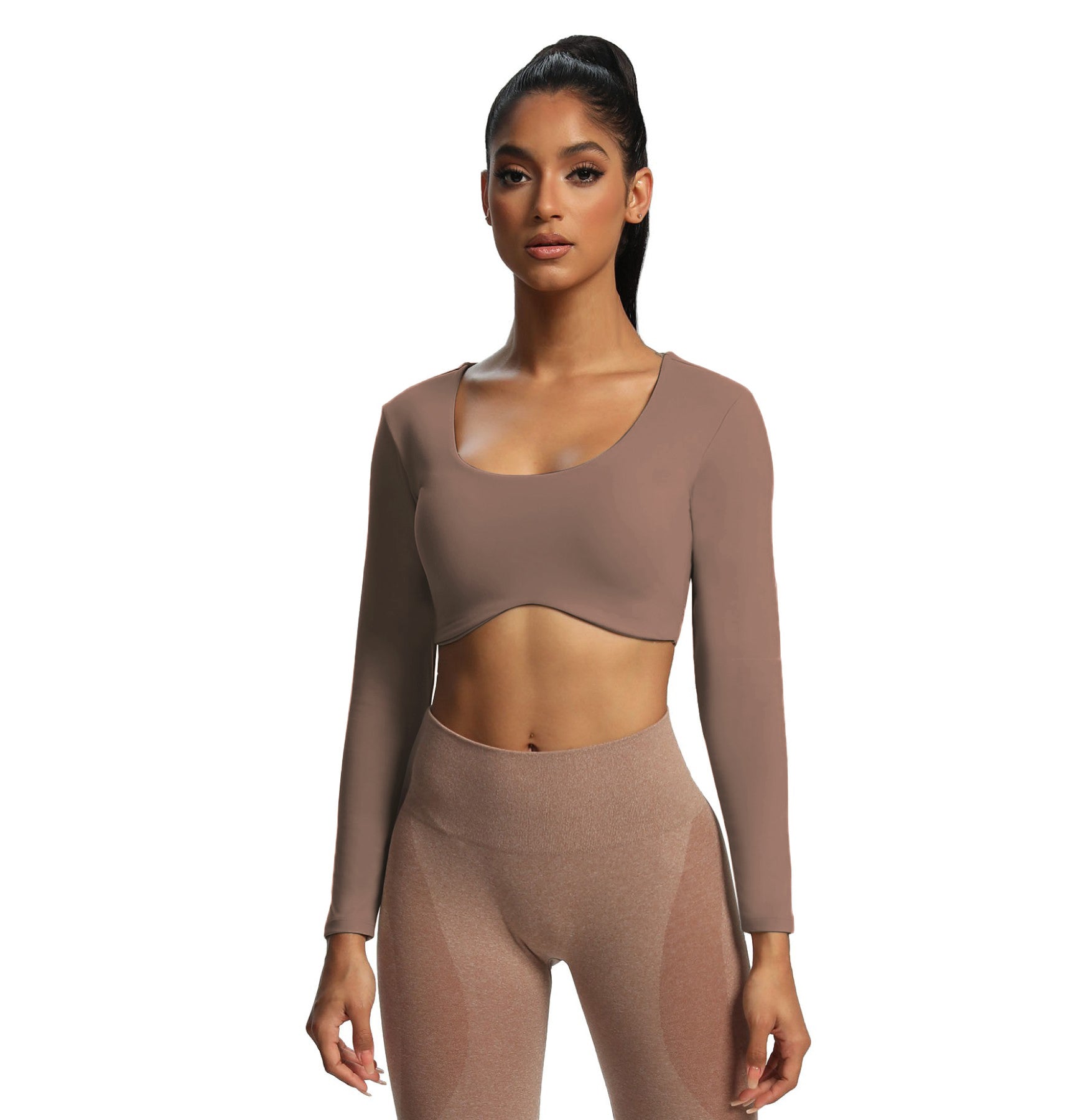 Aoxjox "Define Sculpt" Long Sleeve Crop