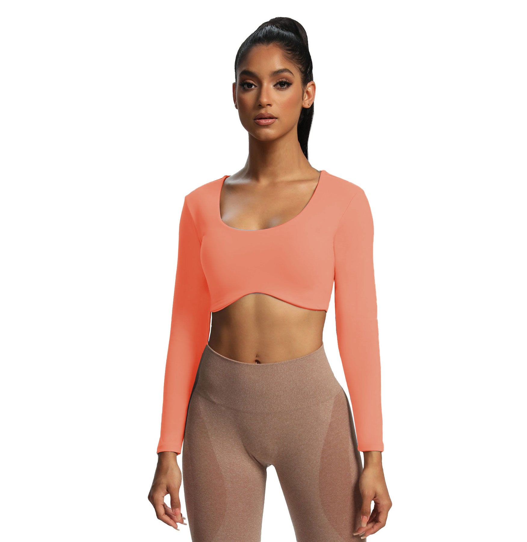 Aoxjox "Define Sculpt" Long Sleeve Crop