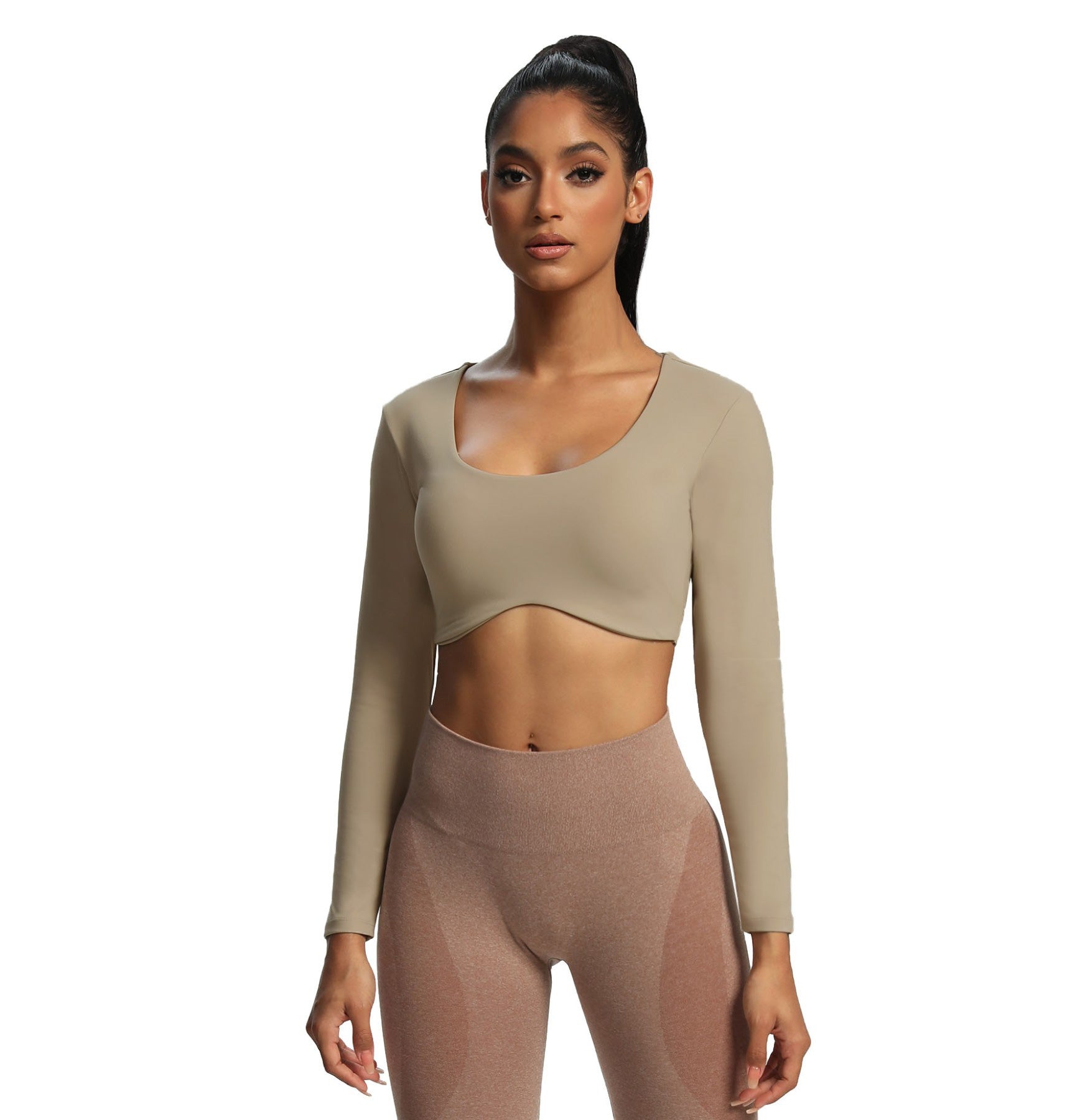 Aoxjox "Define Sculpt" Long Sleeve Crop
