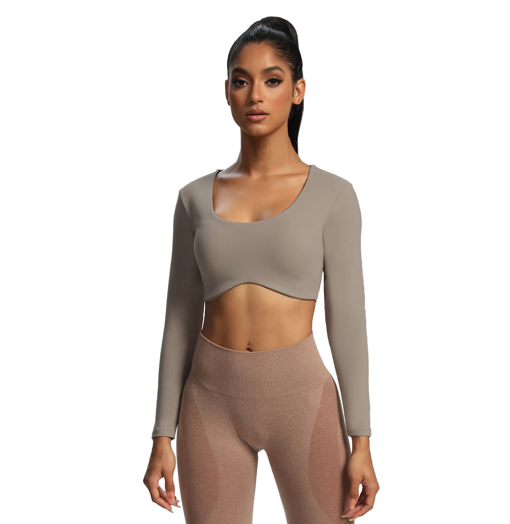 Aoxjox "Define Sculpt" Long Sleeve Crop