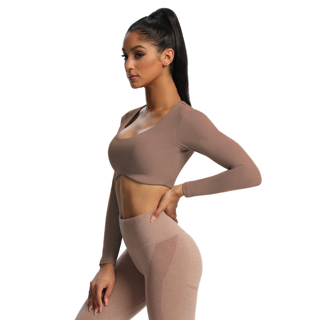 Aoxjox "Define Sculpt" Long Sleeve Crop