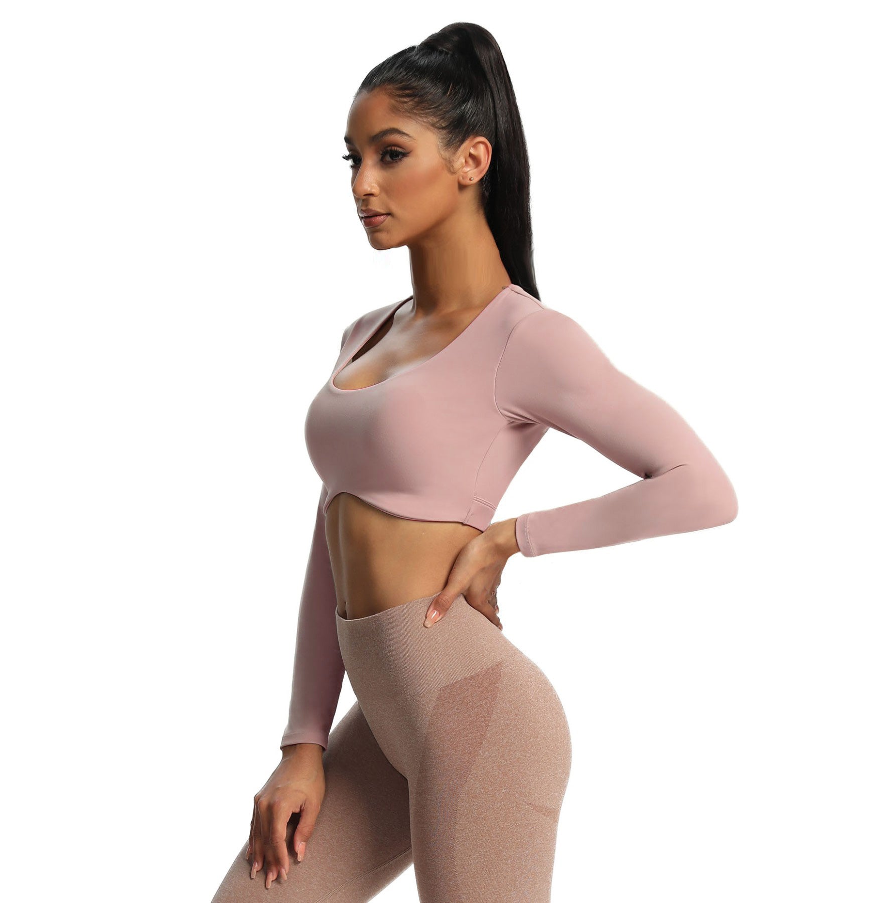 Aoxjox "Define Sculpt" Long Sleeve Crop