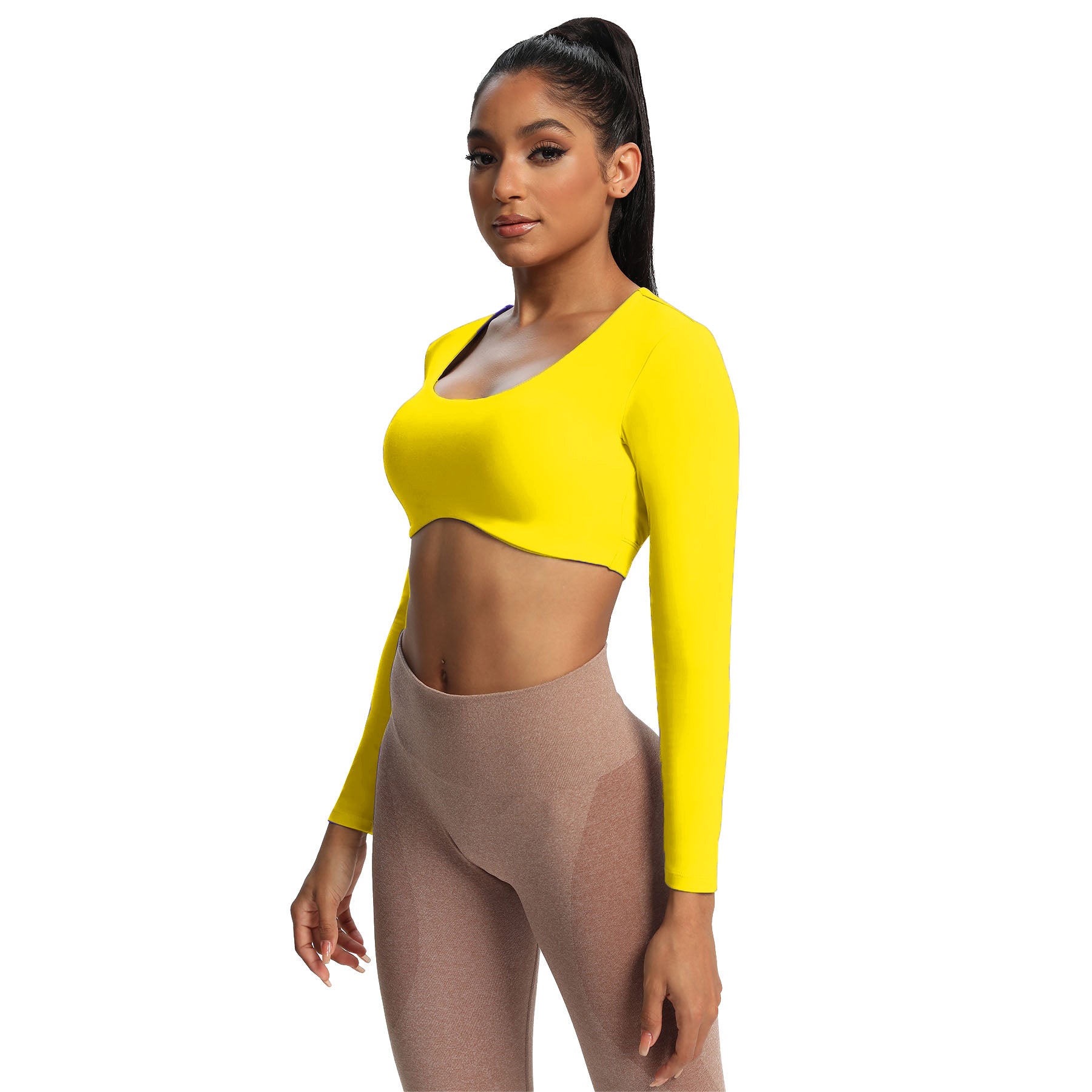 Aoxjox "Define Sculpt" Long Sleeve Crop